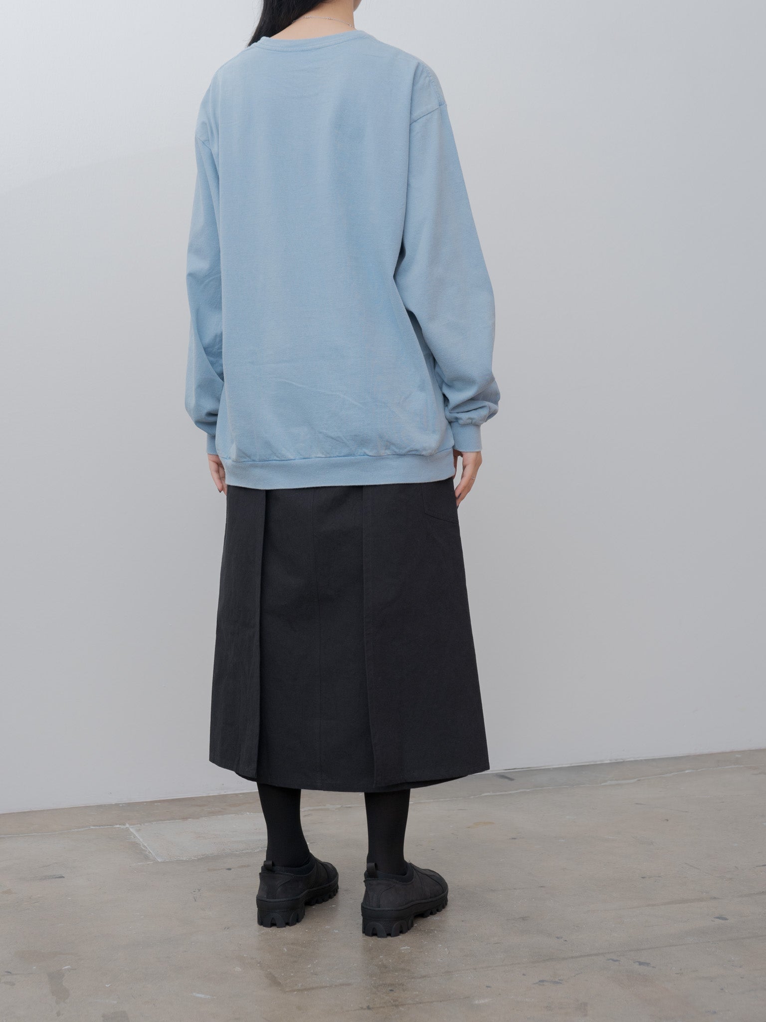 Namu Shop - Veritecoeur Vintage Long Sleeve Tee - Blue