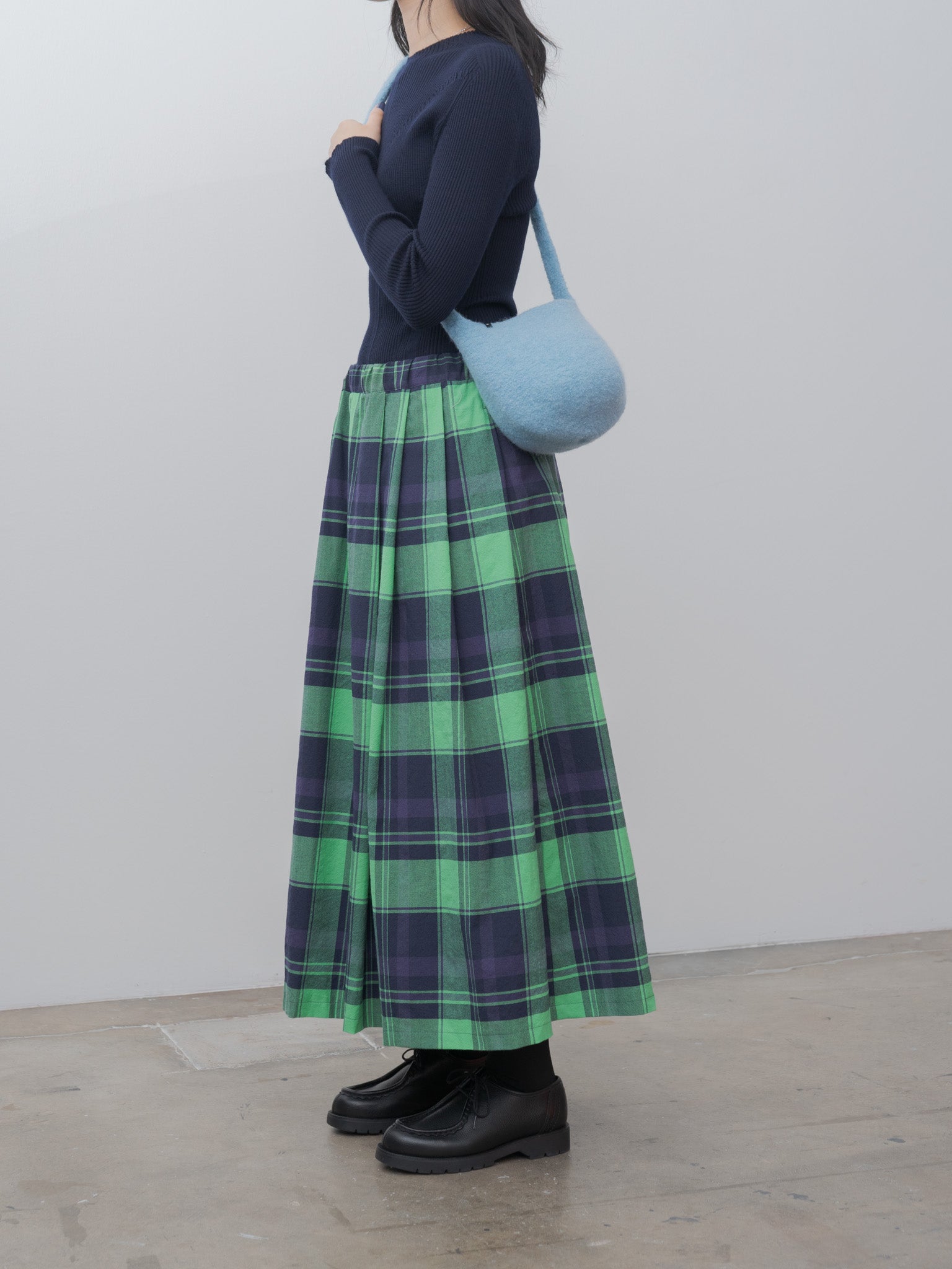 Namu Shop - Cecilie Telle Long Strap Smallest Bucket Bag - Sky Blue