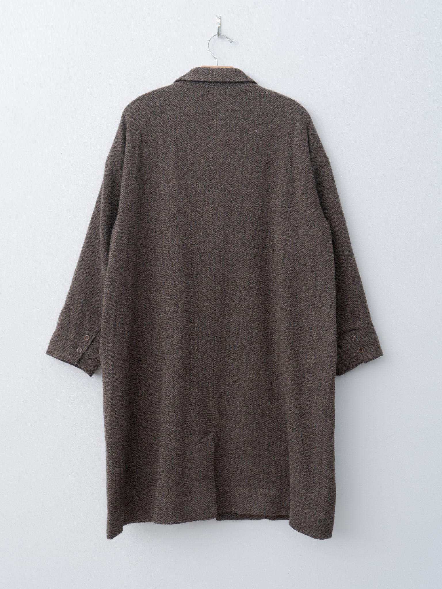 Namu Shop - Ichi Antiquites Herringbone Coat - Brown