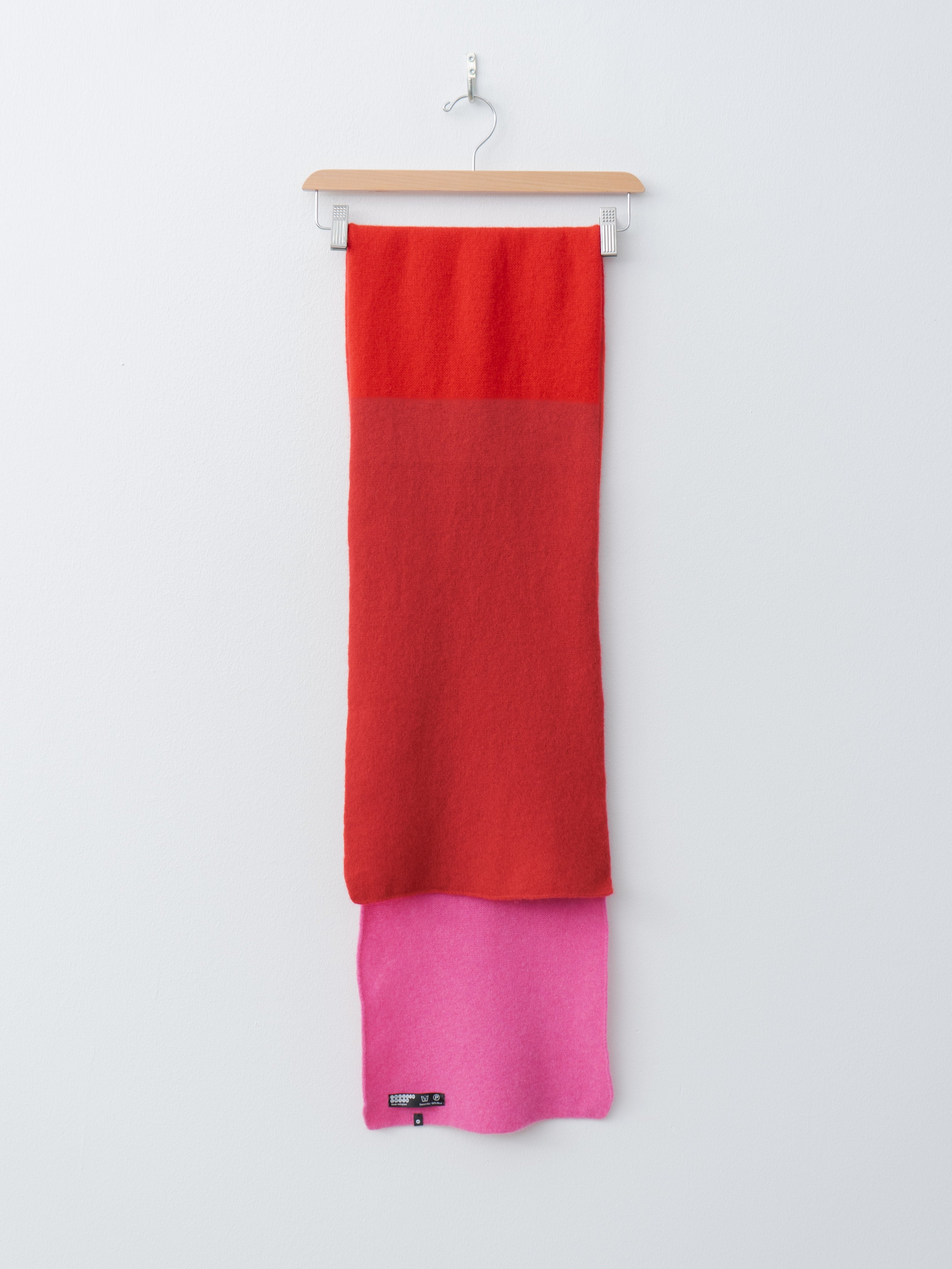 Namu Shop - Cecilie Telle Block Scarf - Red Pink