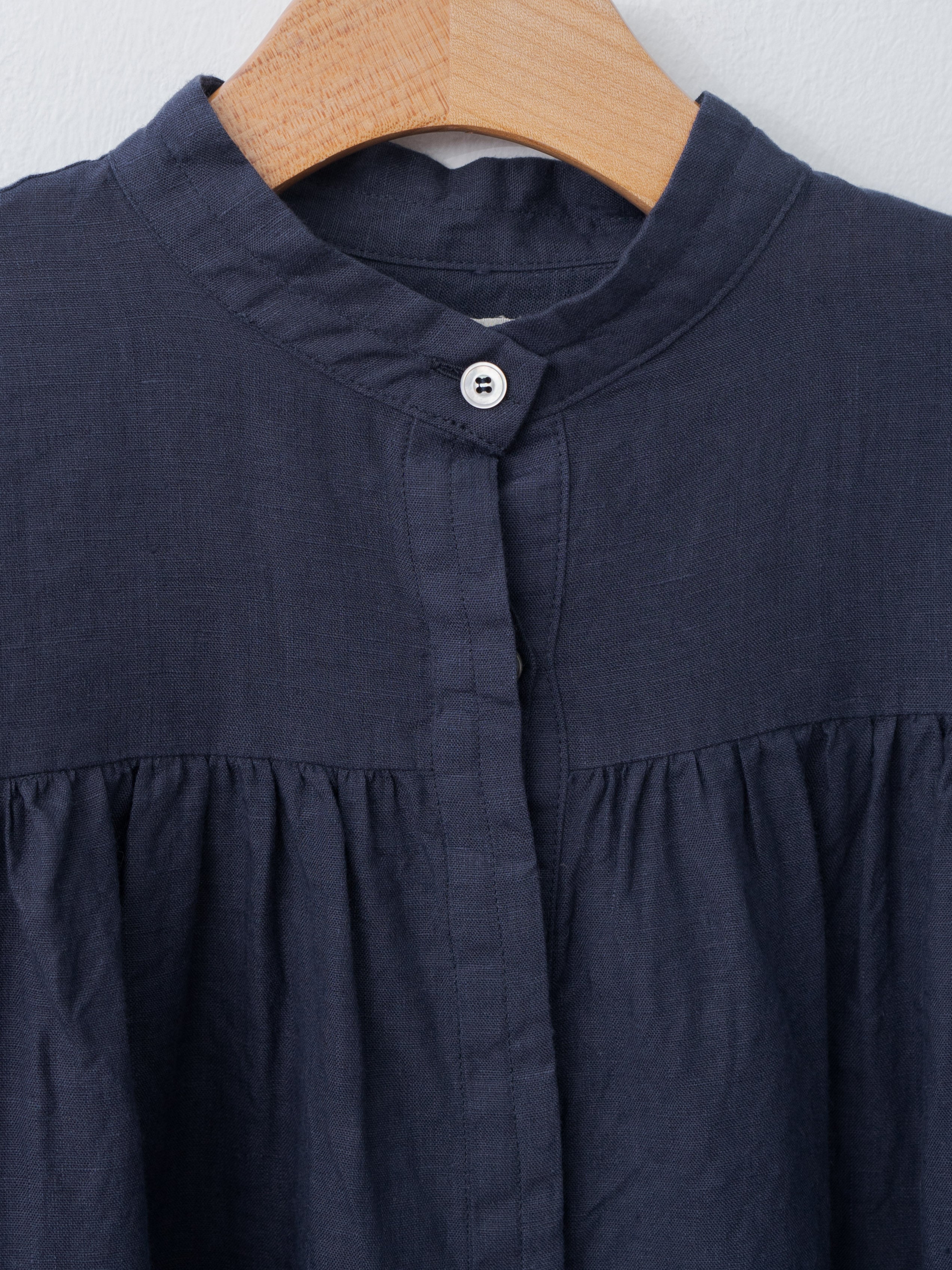Namu Shop - Ichi Antiquites Linen Shirt - Navy