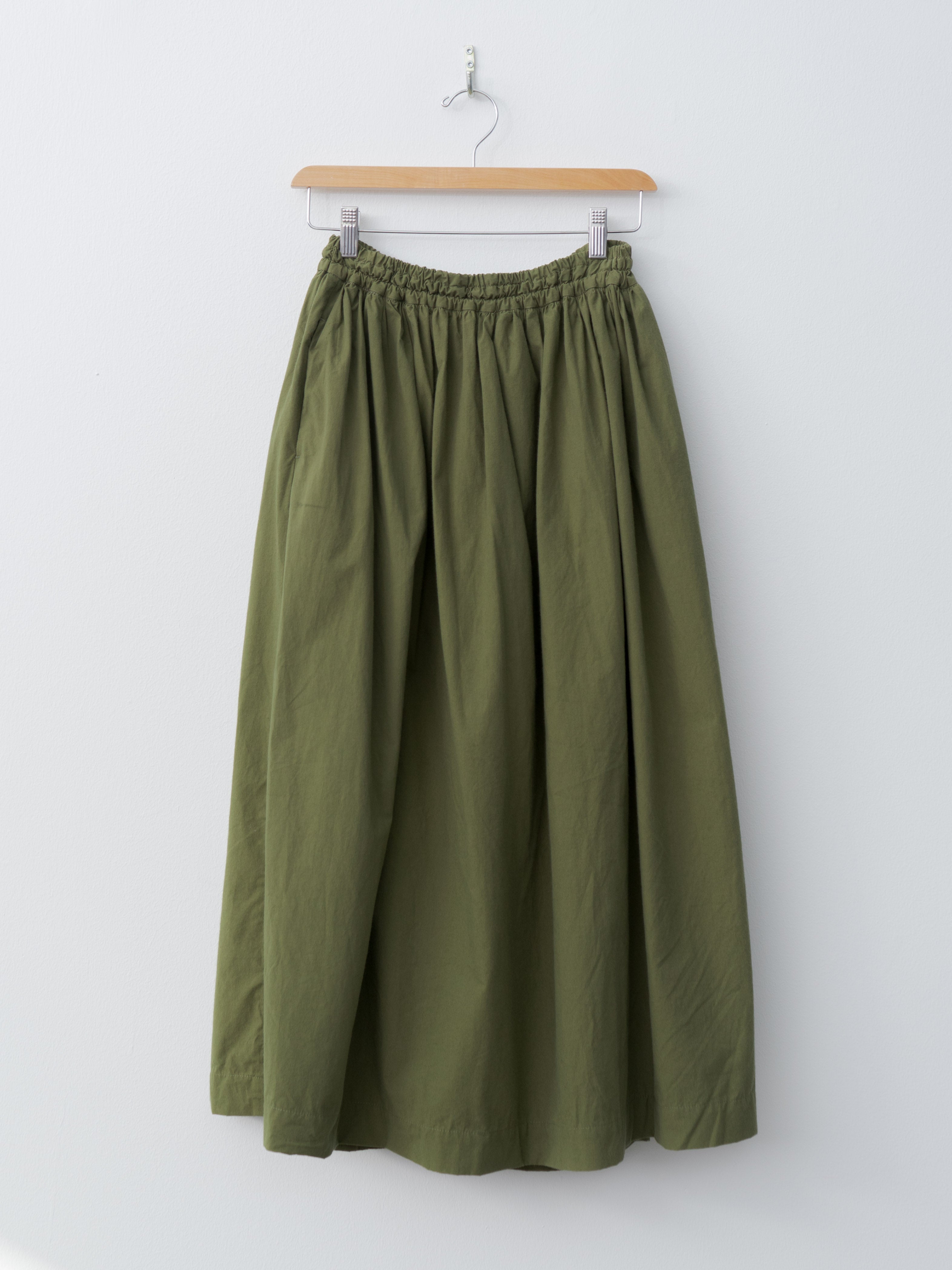 Namu Shop - Ichi Antiquites Ohmi Typewriter Skirt - Olive