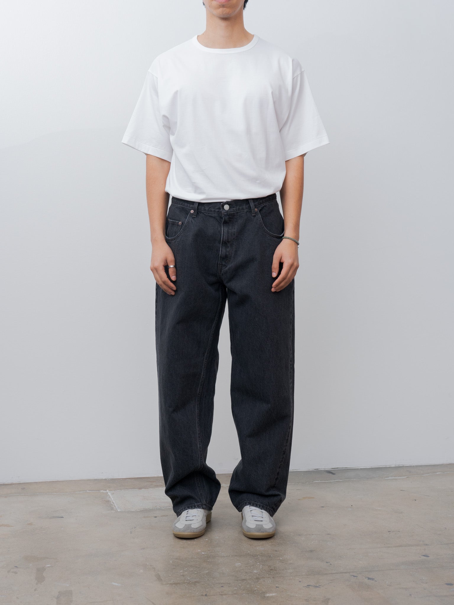 Namu Shop - Ciota Baggy 5 Pocket Pants - Medium Black