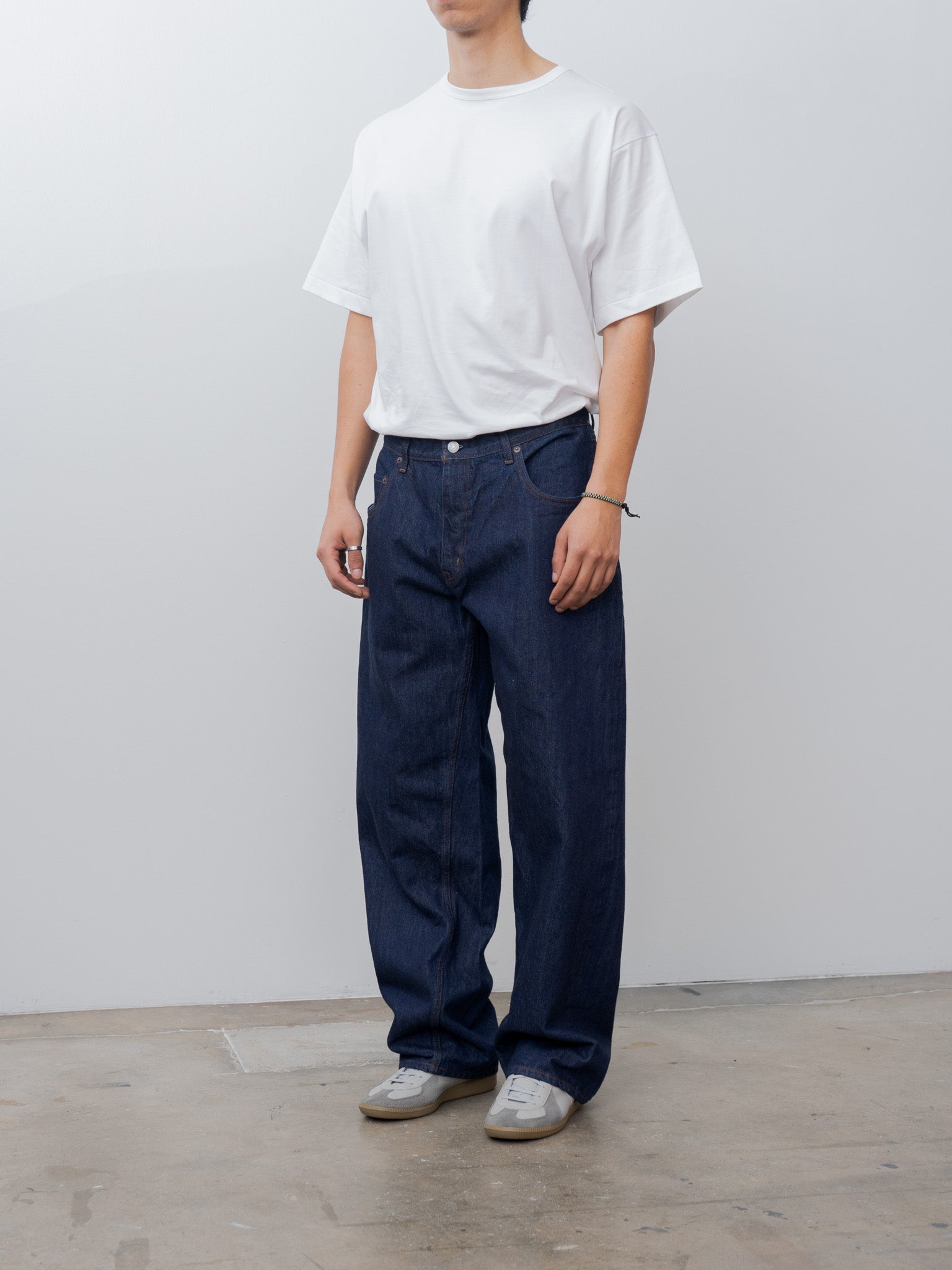 Namu Shop - Ciota Baggy 5 Pocket Pants - Navy/One Wash
