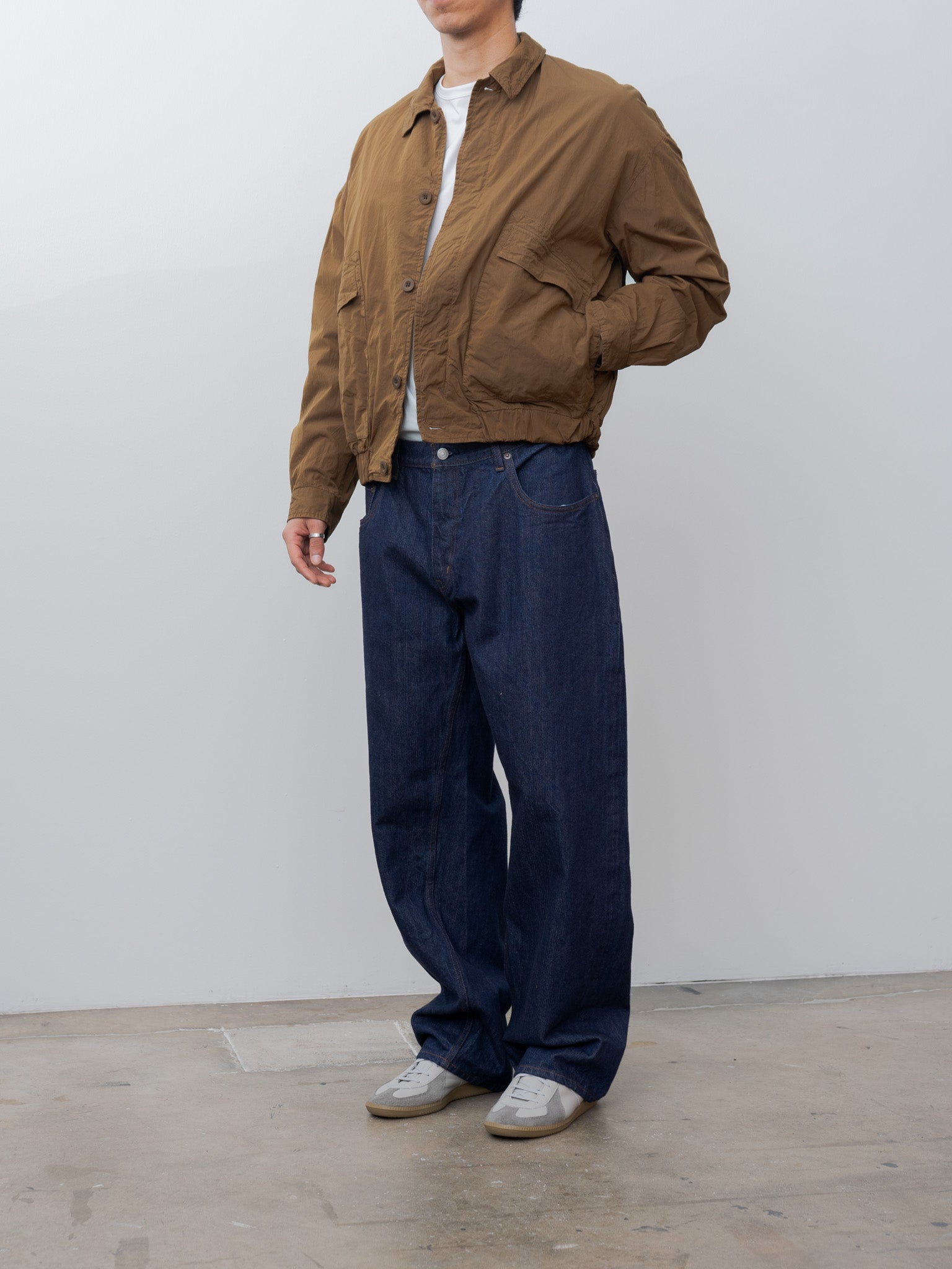 Namu Shop - Ciota Baggy 5 Pocket Pants - Navy/One Wash