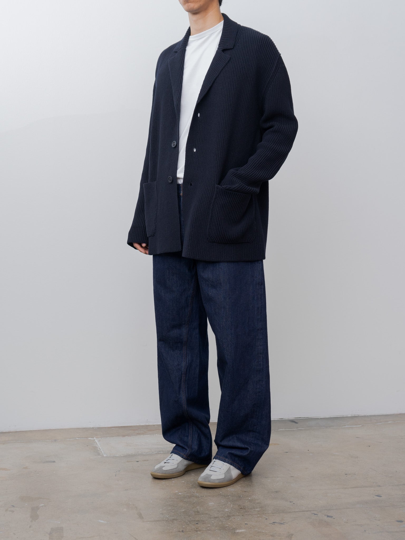 Namu Shop - Casey Casey Pannocchia Jacket CREPE COT - Navy