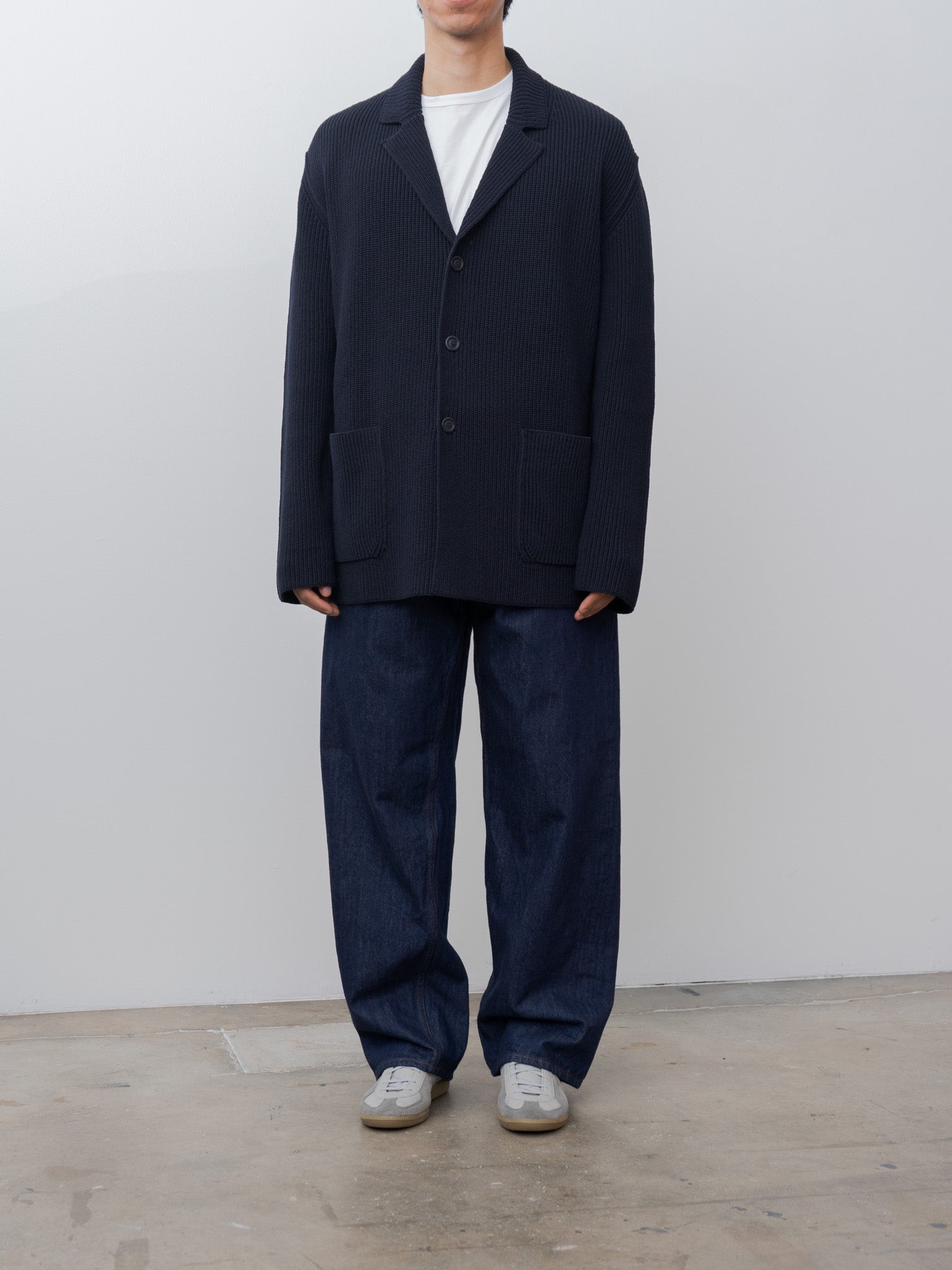 Namu Shop - Casey Casey Pannocchia Jacket CREPE COT - Navy