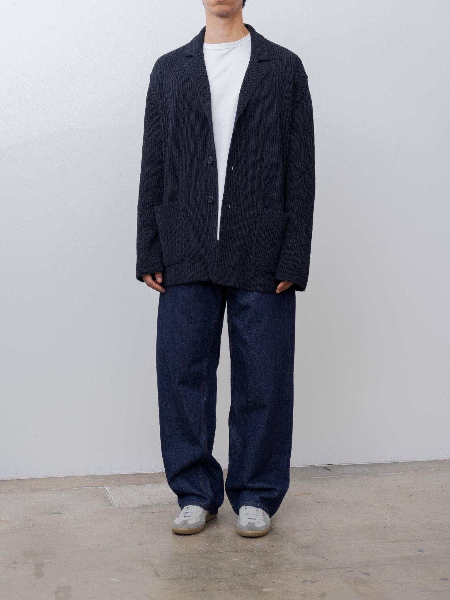 Namu Shop - Casey Casey Pannocchia Jacket CREPE COT - Navy