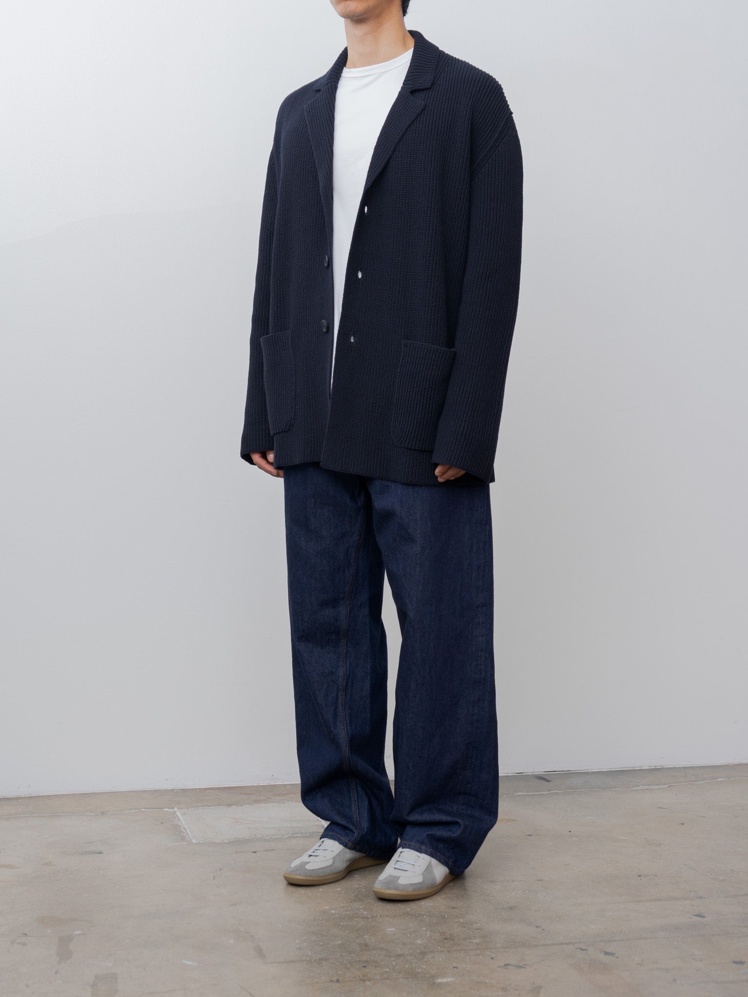 Namu Shop - Casey Casey Pannocchia Jacket CREPE COT - Navy
