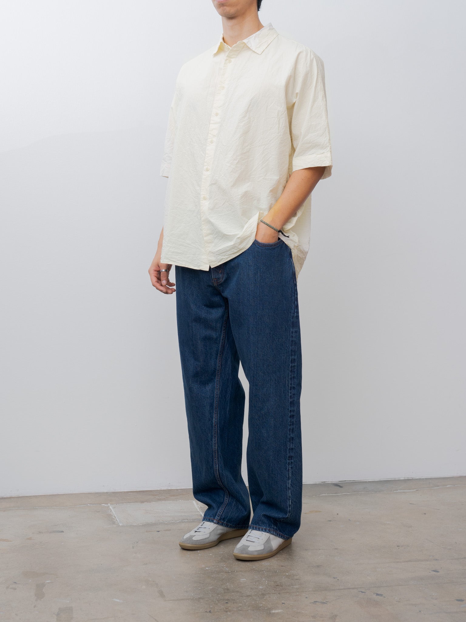 Namu Shop - Casey Casey Waga Short Sleeve Shirt L COT - Natural