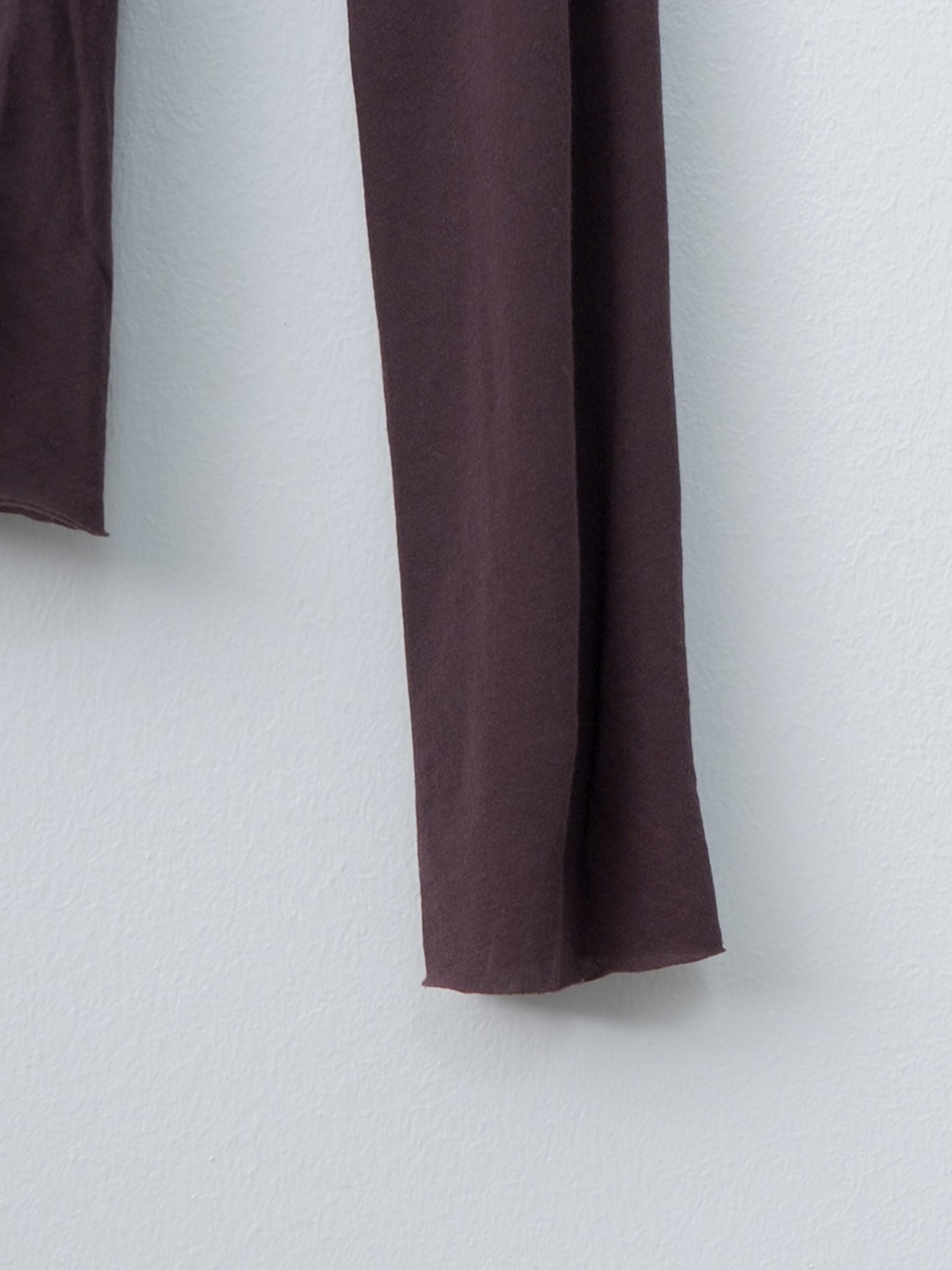 Namu Shop - Unfil High Twist Cotton Sheer Jersey Turtleneck Tee - Dark Brown