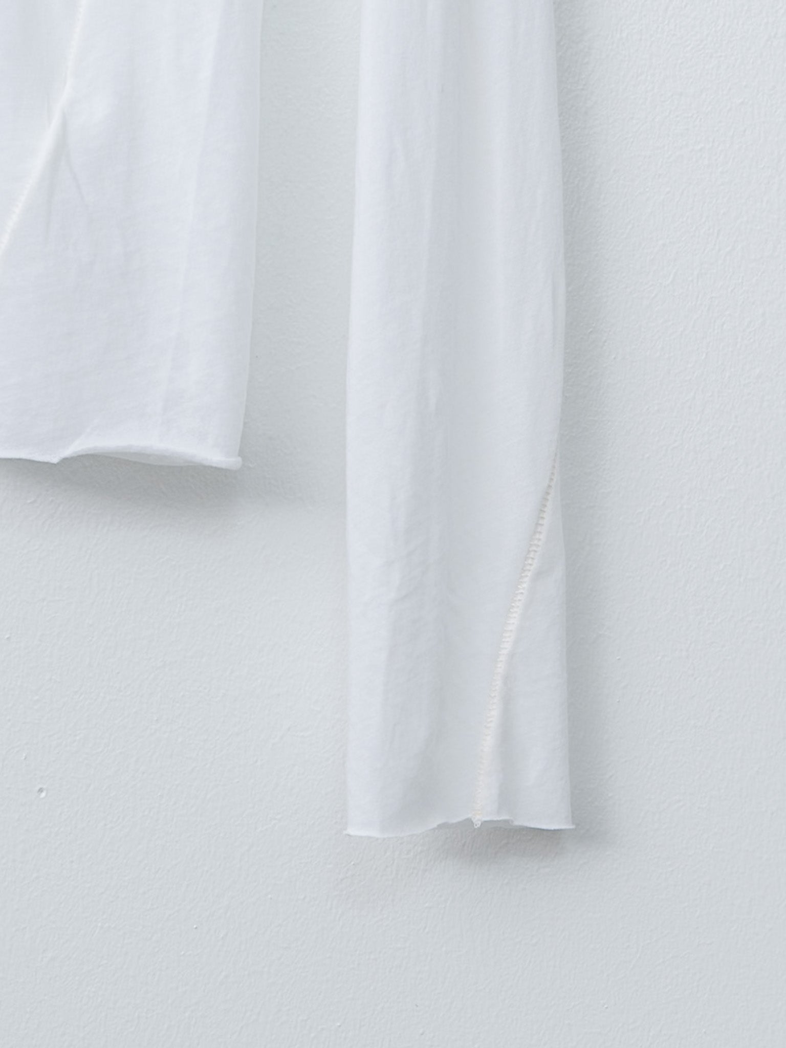Namu Shop - Unfil High Twist Cotton Sheer Jersey Turtleneck Tee - Off White