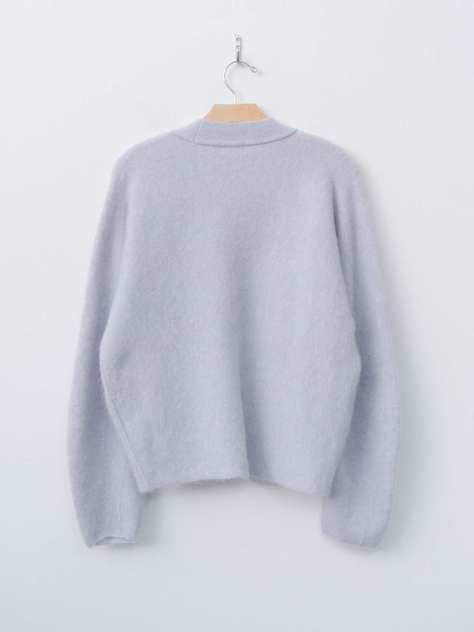 Namu Shop - Unfil Stretch Superkid Mohair Cardigan - Ice Blue
