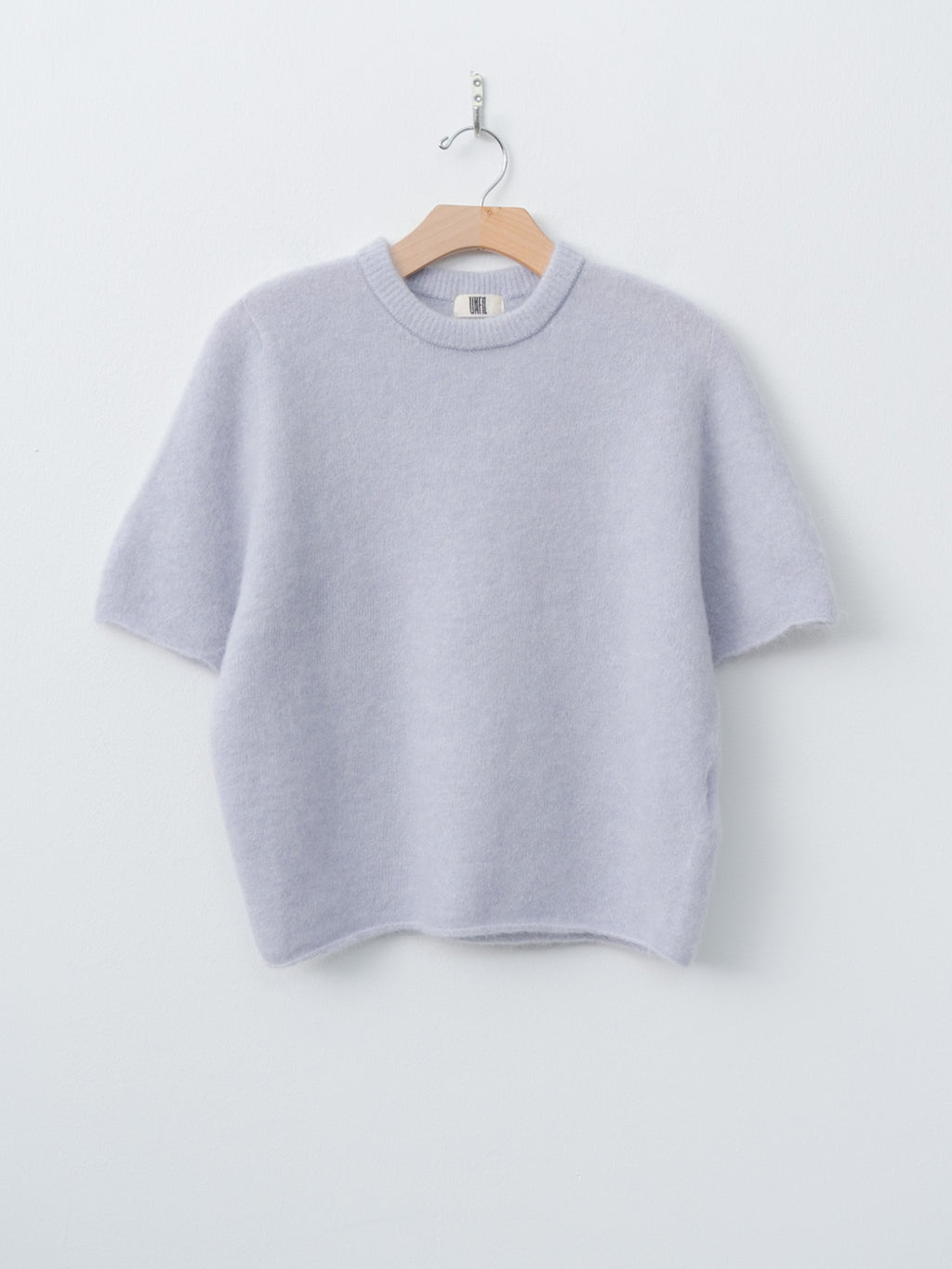 Namu Shop - Unfil Stretch Superkid Mohair Short-Sleeve P/O - Ice Blue