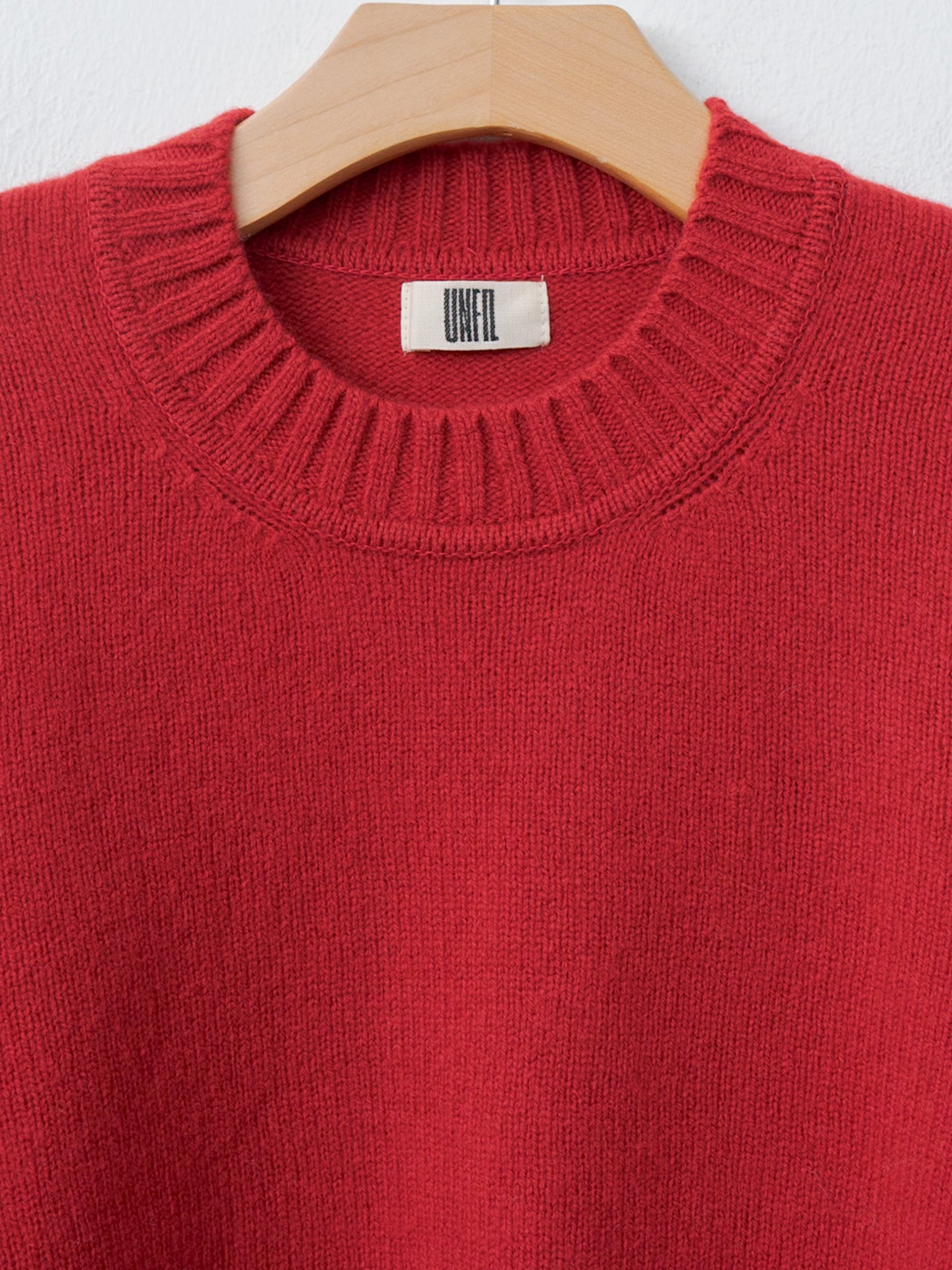 Namu Shop - Unfil Fine Lambswool Crewneck P/O - Red