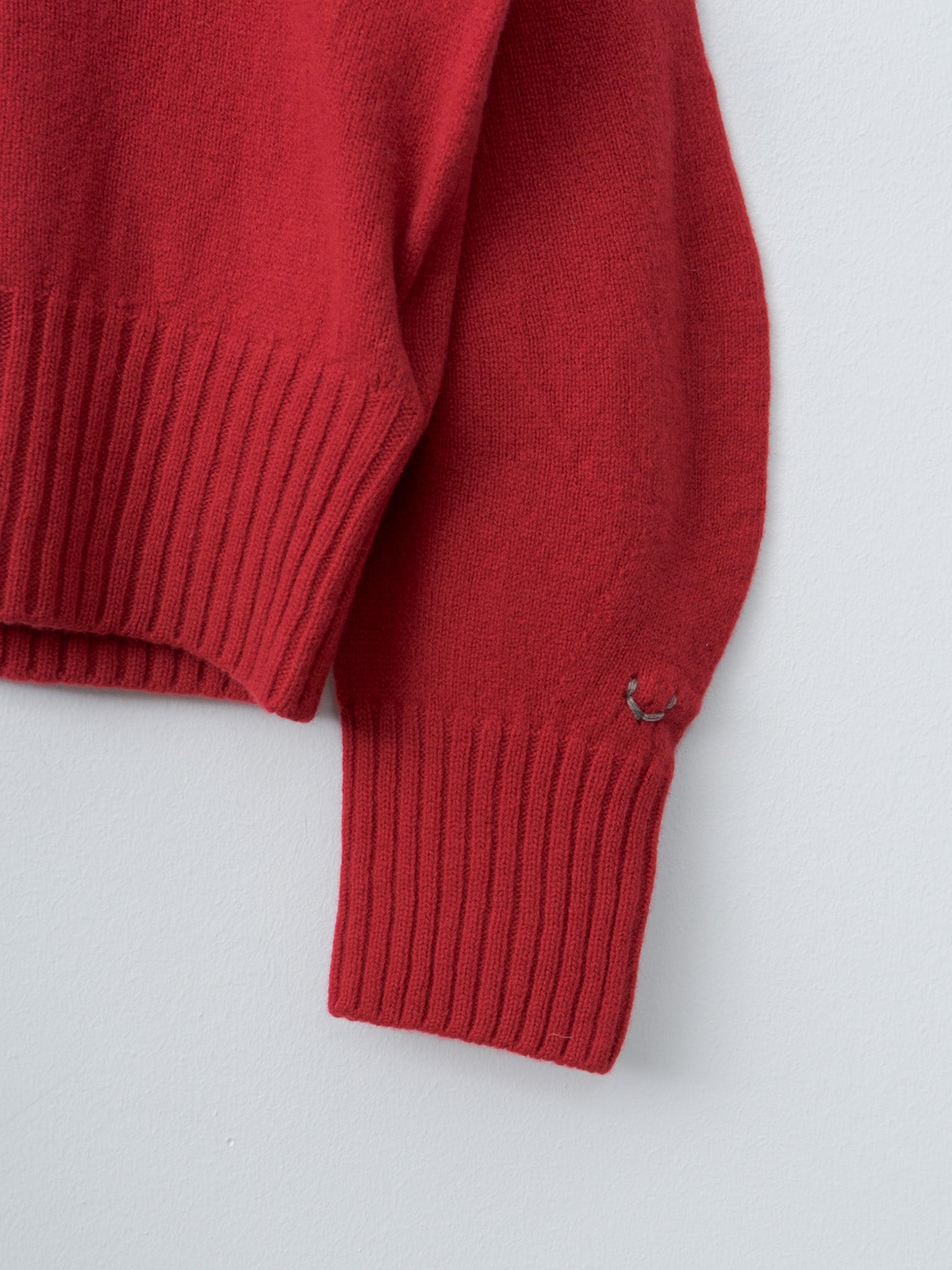Namu Shop - Unfil Fine Lambswool Crewneck P/O - Red