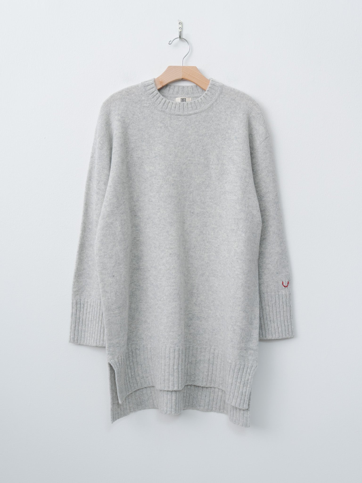 Namu Shop - Unfil Fine Lambswool Oversized P/O - Light Gray