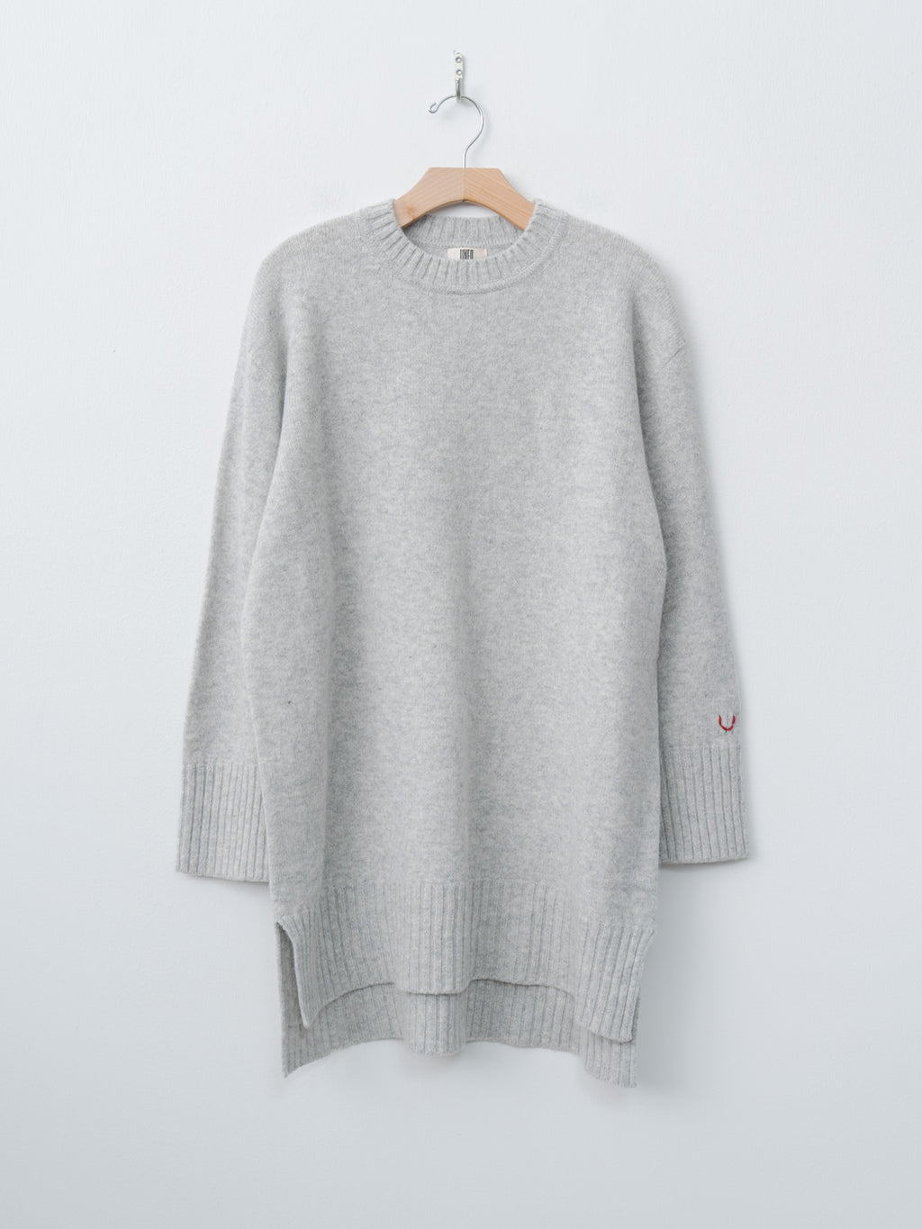 Namu Shop - Unfil Fine Lambswool Oversized P/O - Light Gray
