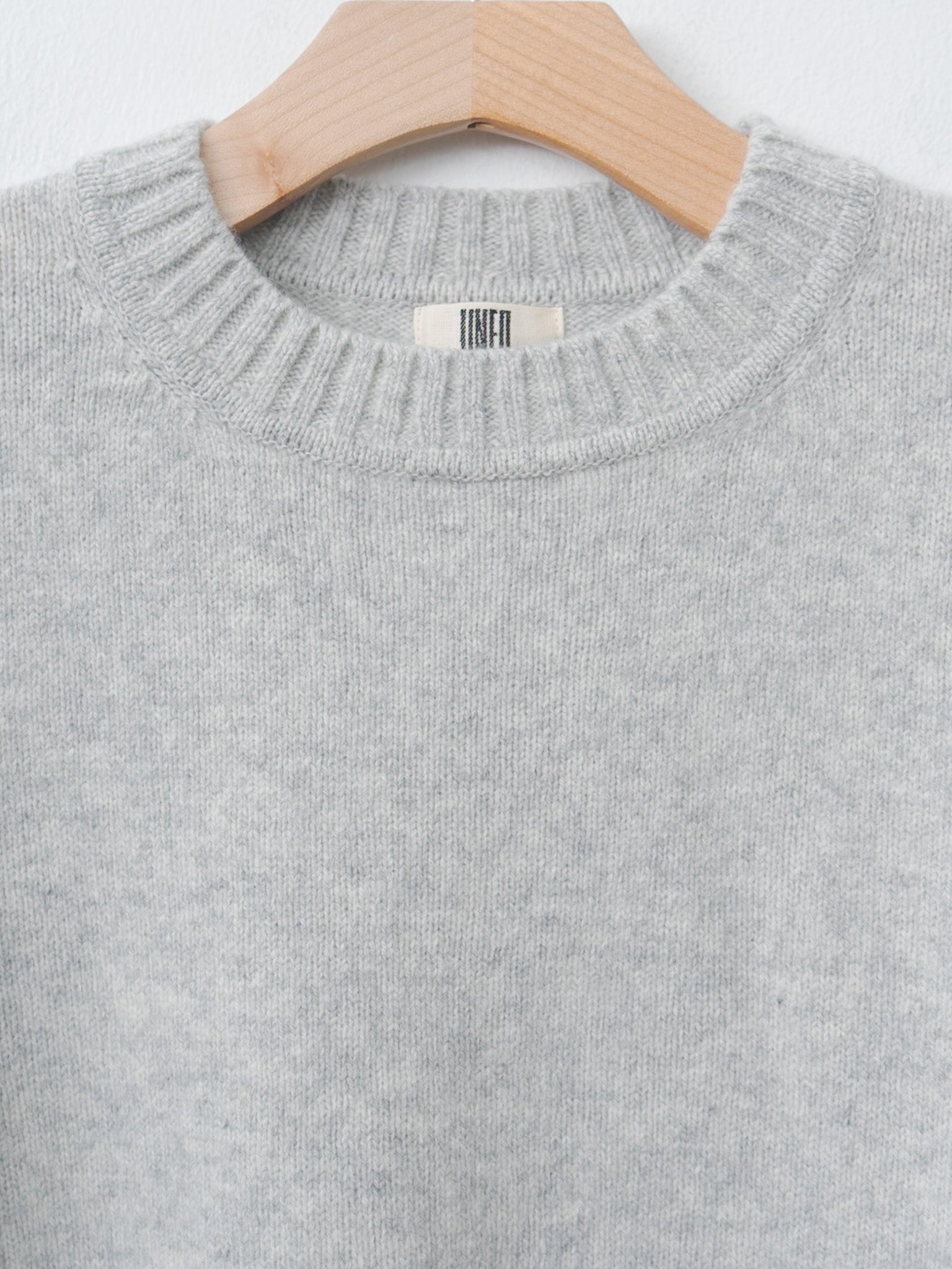 Namu Shop - Unfil Fine Lambswool Oversized P/O - Light Gray