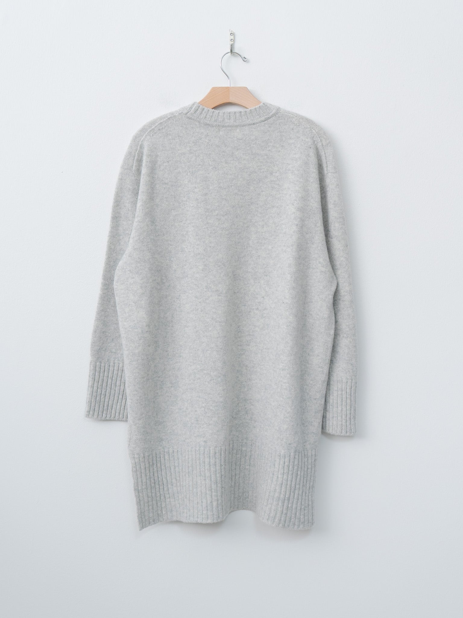 Namu Shop - Unfil Fine Lambswool Oversized P/O - Light Gray