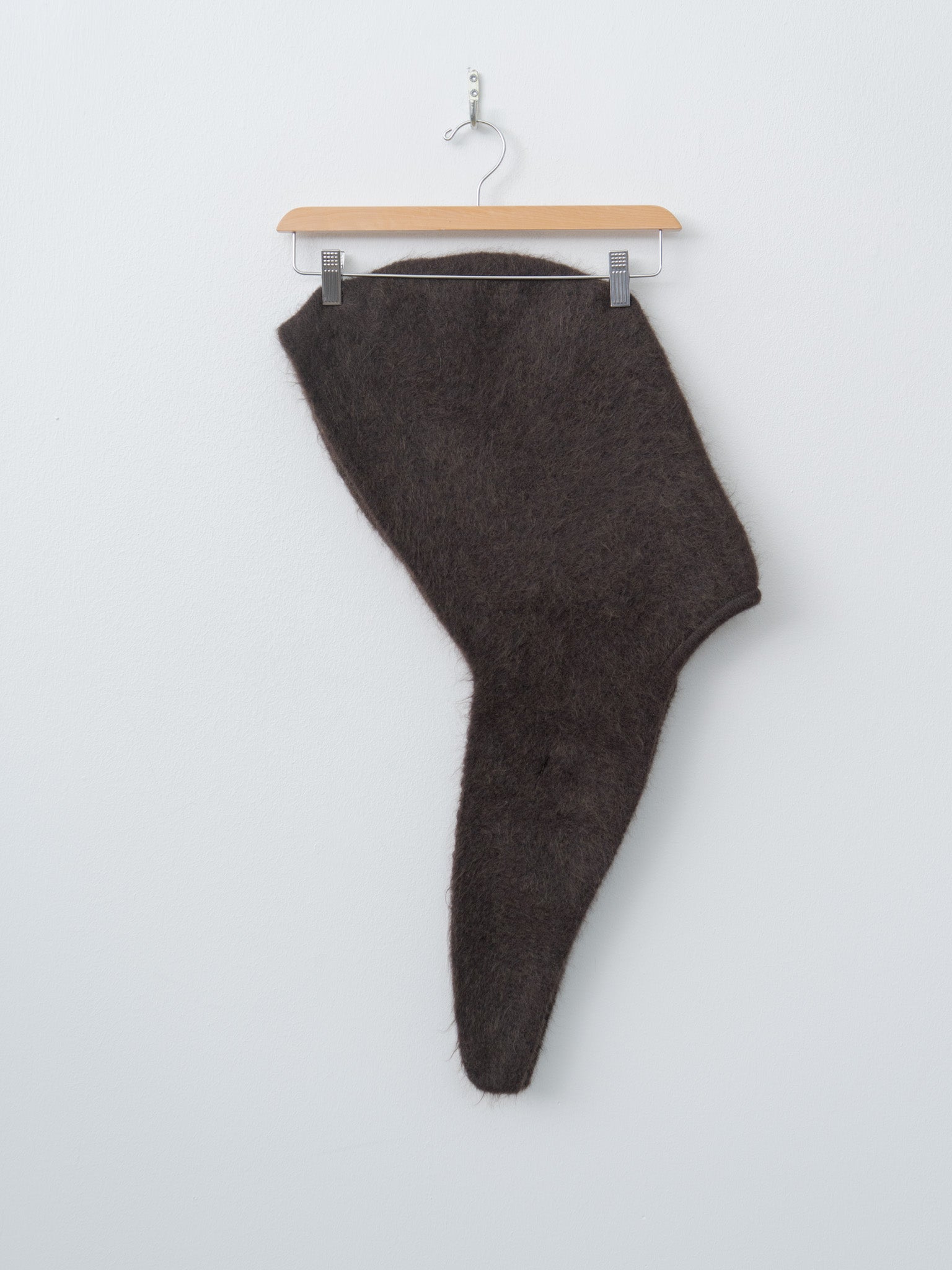 Namu Shop - Unfil Stretch Superkid Mohair Hooded Stole - Ice Blue, Dark Brown, Black