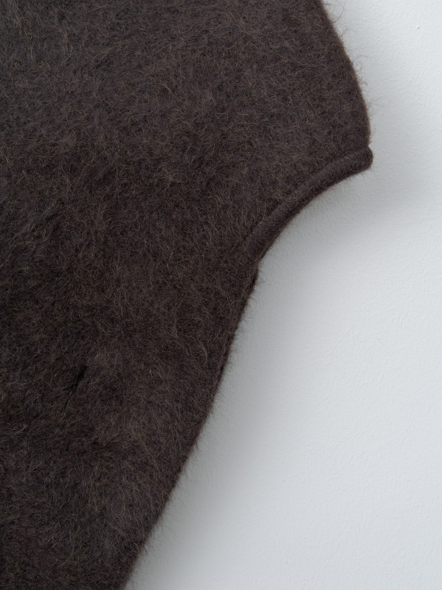 Namu Shop - Unfil Stretch Superkid Mohair Hooded Stole - Ice Blue, Dark Brown, Black