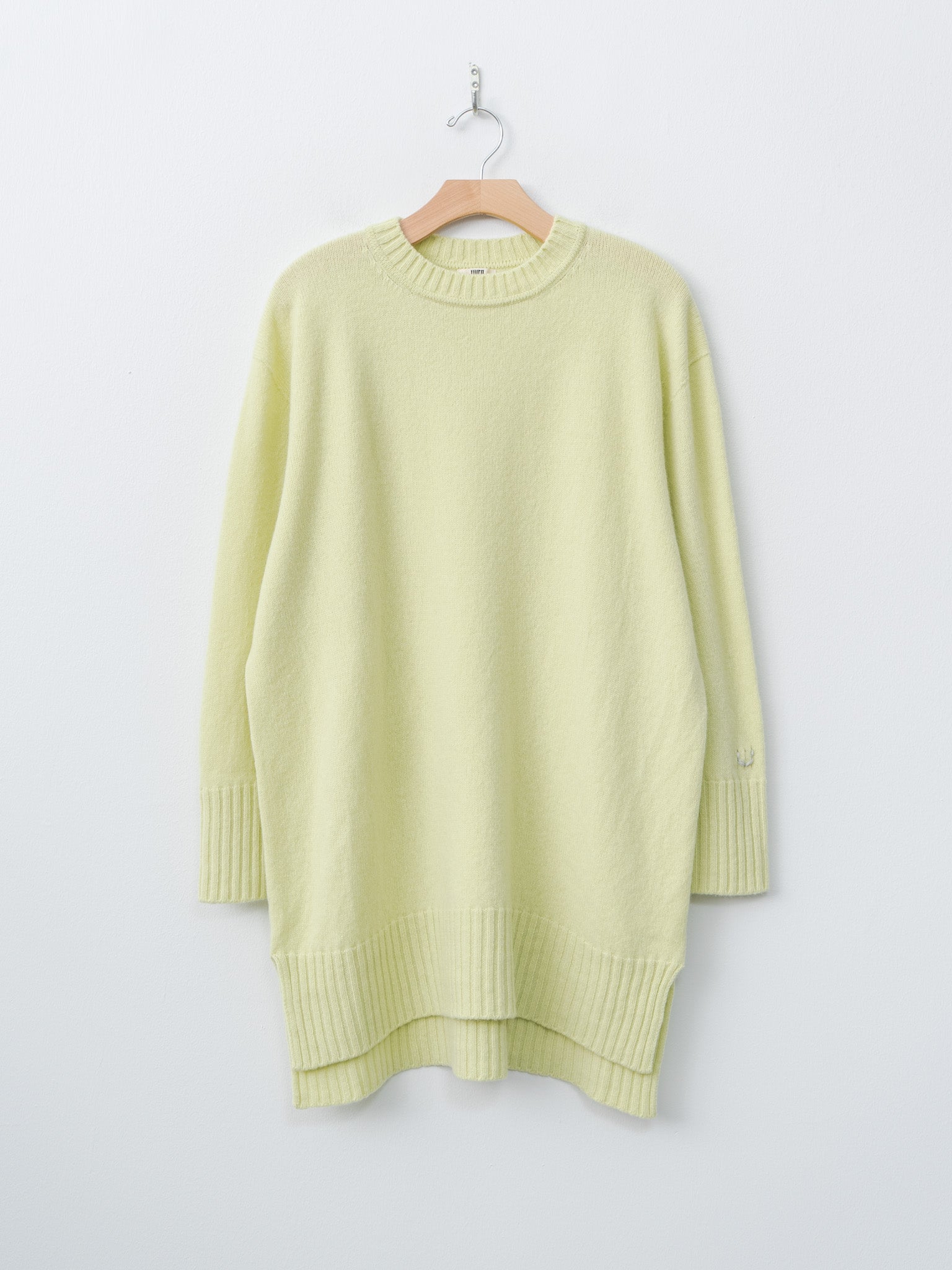 Namu Shop - Unfil Fine Lambswool Oversized P/O - Lime Yellow