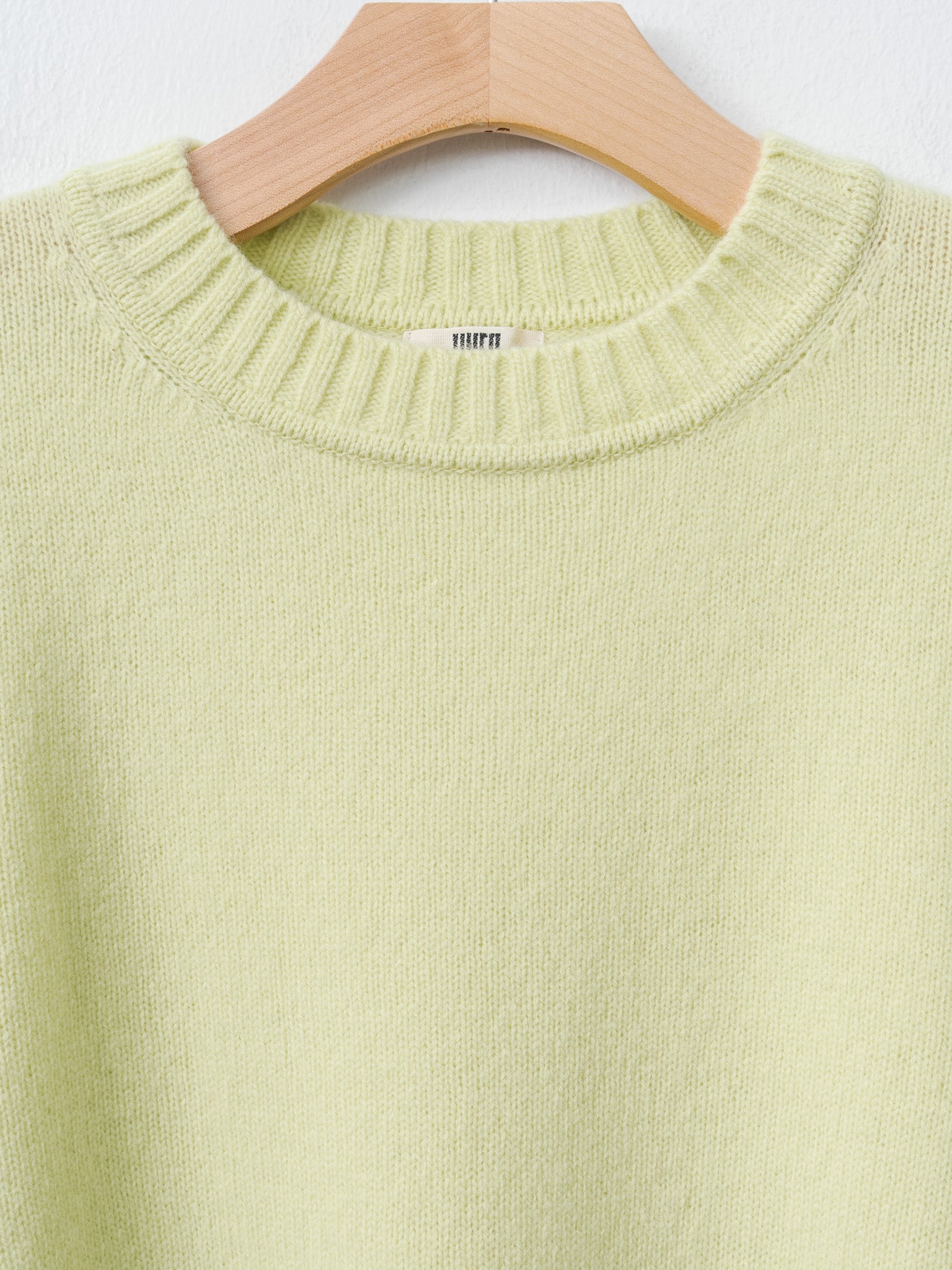 Namu Shop - Unfil Fine Lambswool Oversized P/O - Lime Yellow