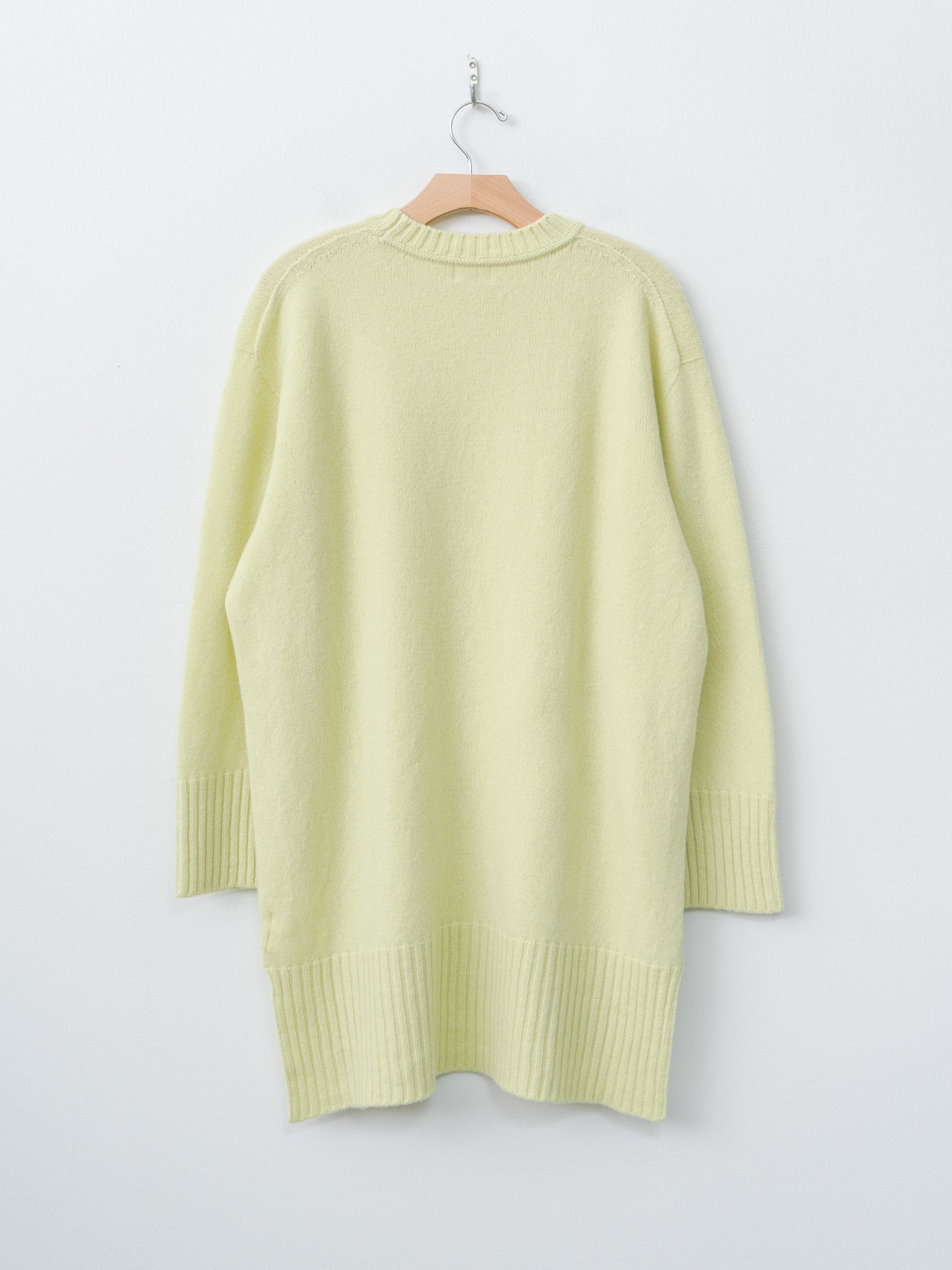 Namu Shop - Unfil Fine Lambswool Oversized P/O - Lime Yellow