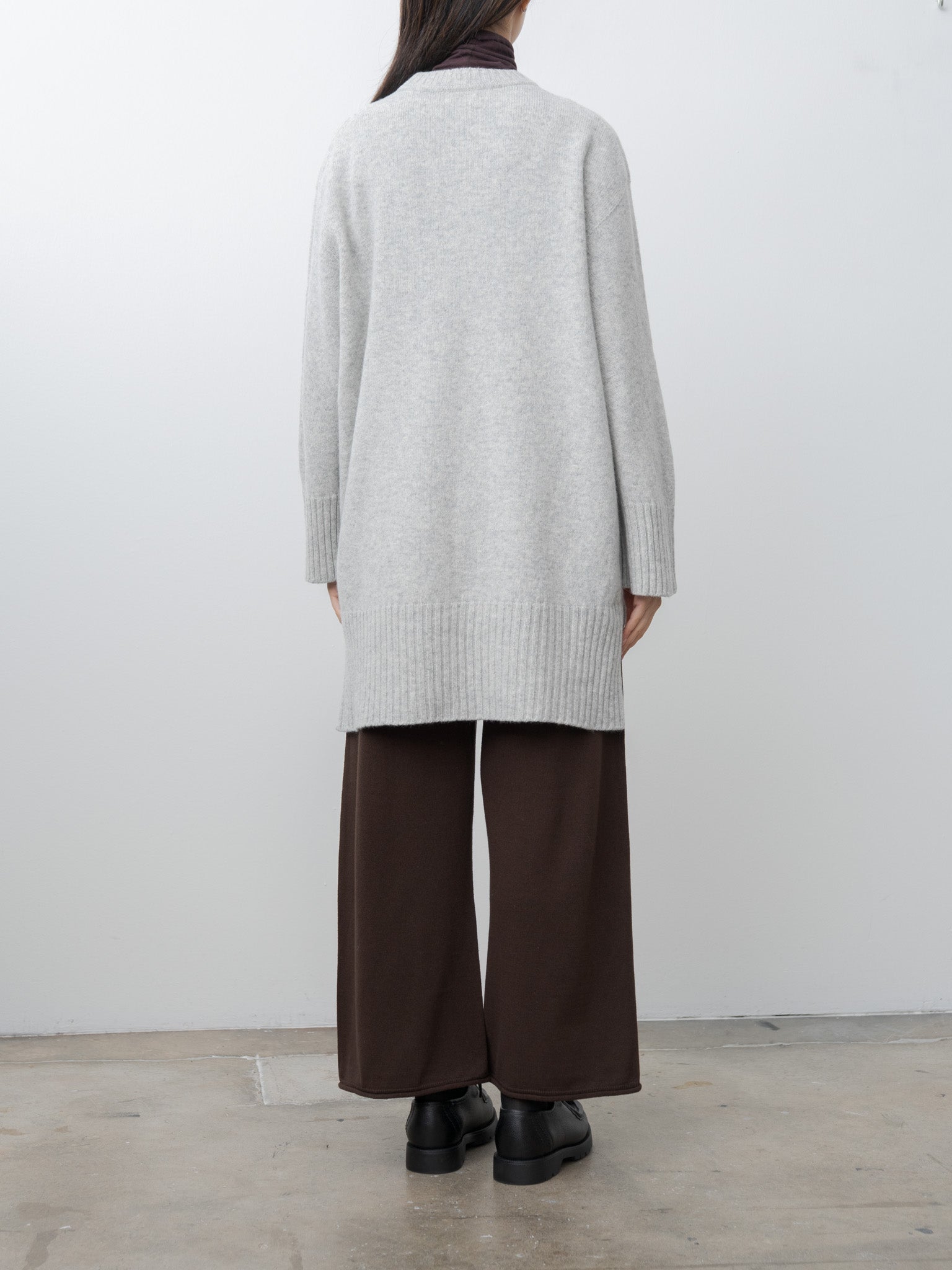 Namu Shop - Unfil Fine Lambswool Oversized P/O - Light Gray