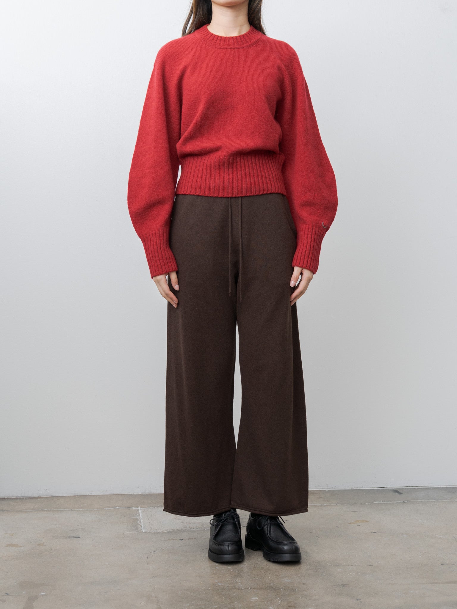 Namu Shop - Unfil Fine Lambswool Crewneck P/O - Red