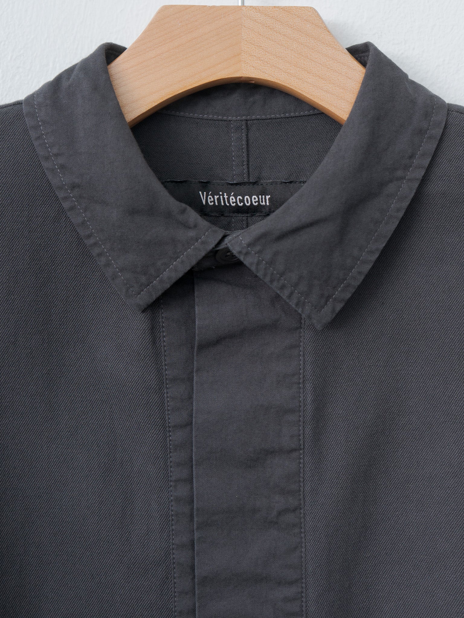 Namu Shop - Veritecoeur Soft Twill Shirt - Sumikuro