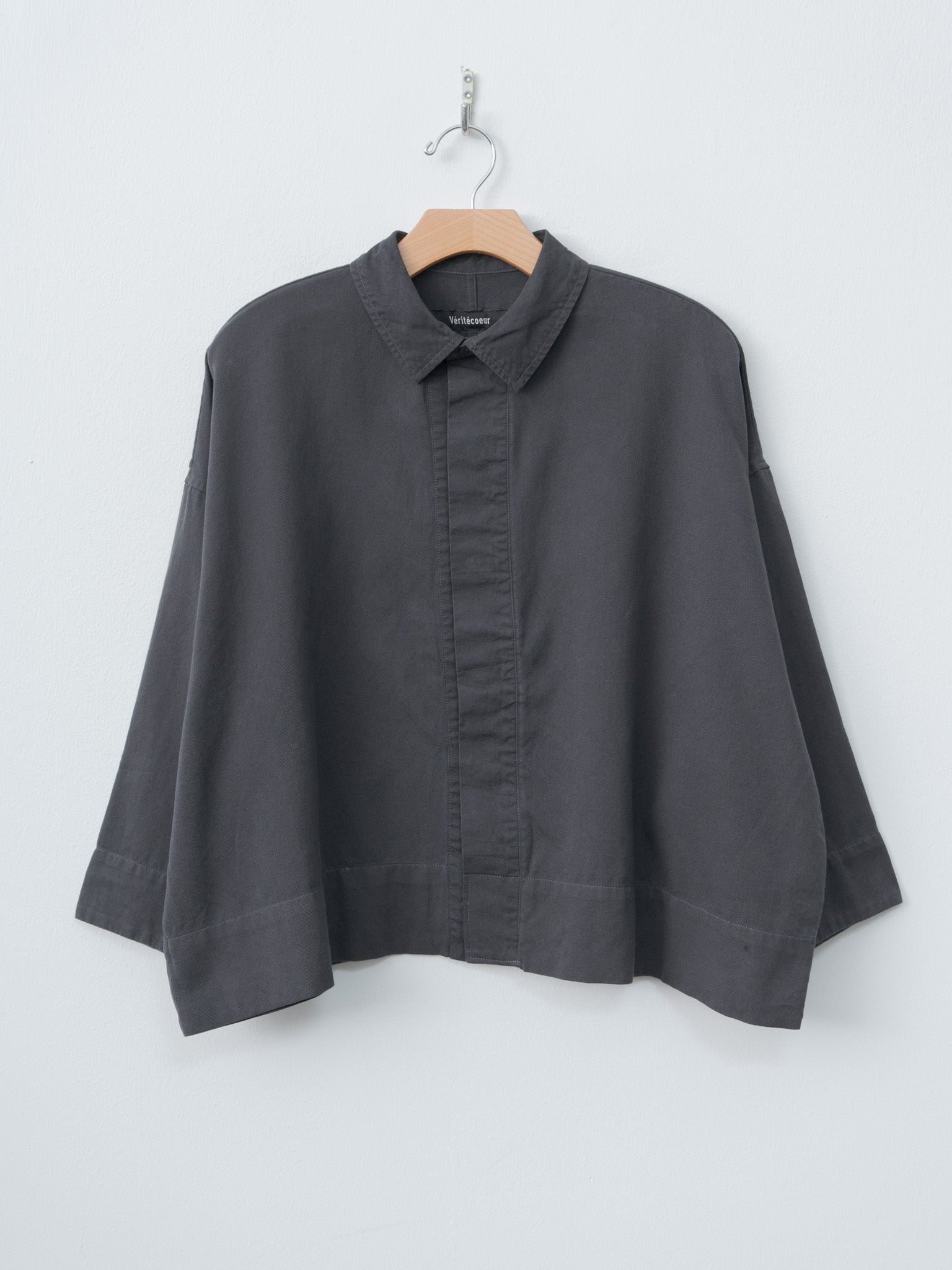 Namu Shop - Veritecoeur Soft Twill Shirt - Sumikuro