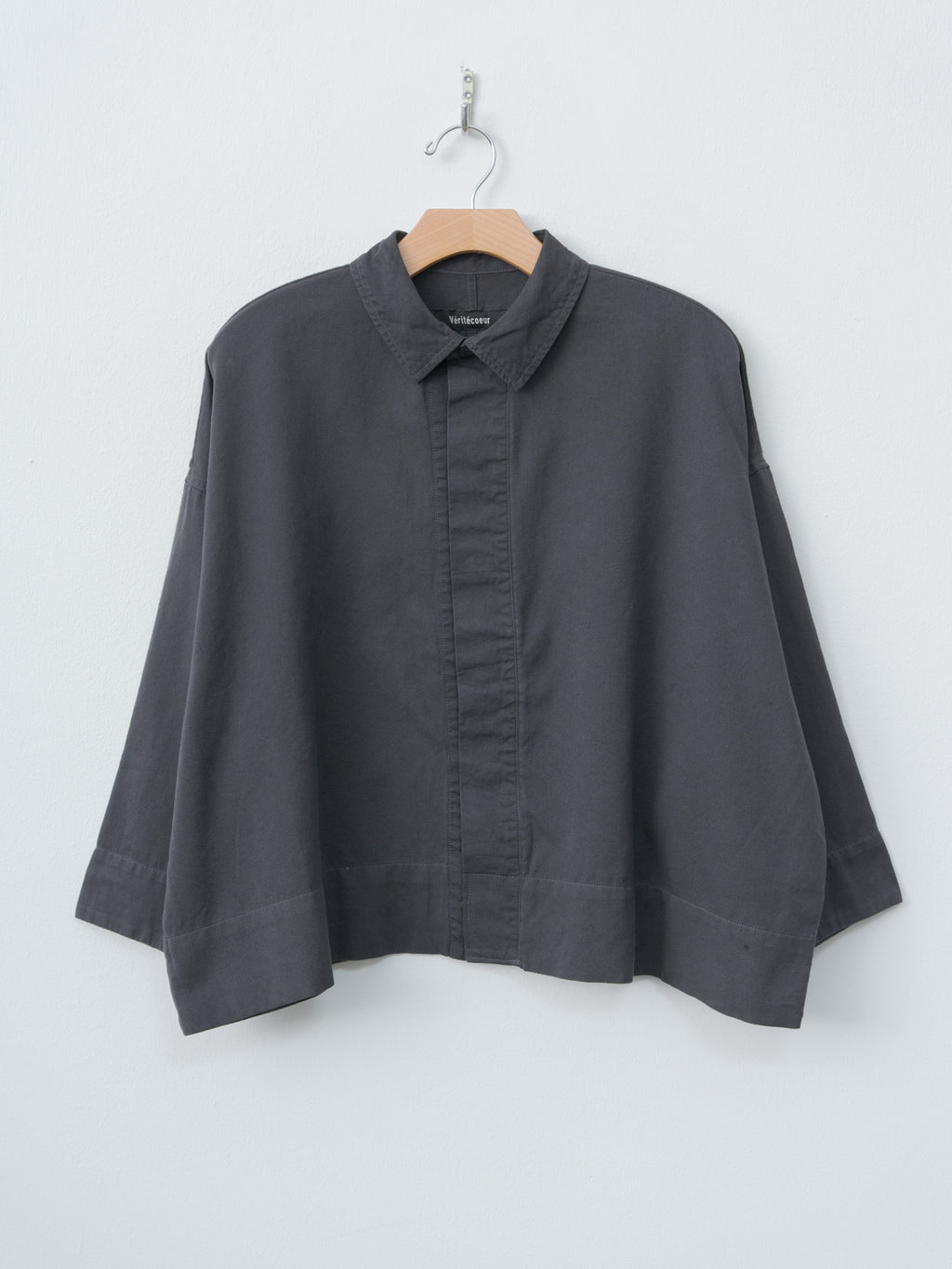 Namu Shop - Veritecoeur Soft Twill Shirt - Sumikuro