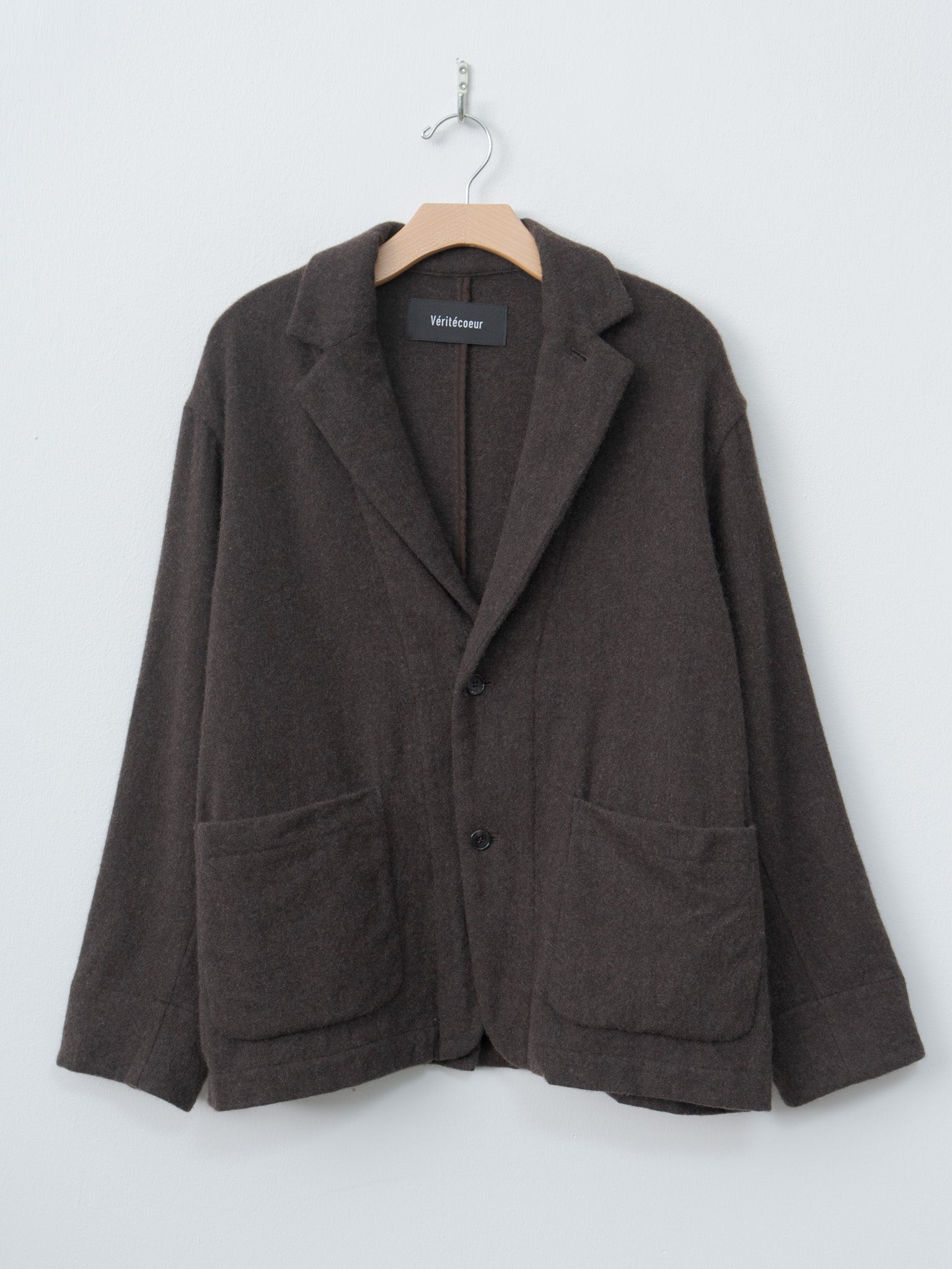 Namu Shop - Veritecoeur Wool Tailored Jacket - Brown