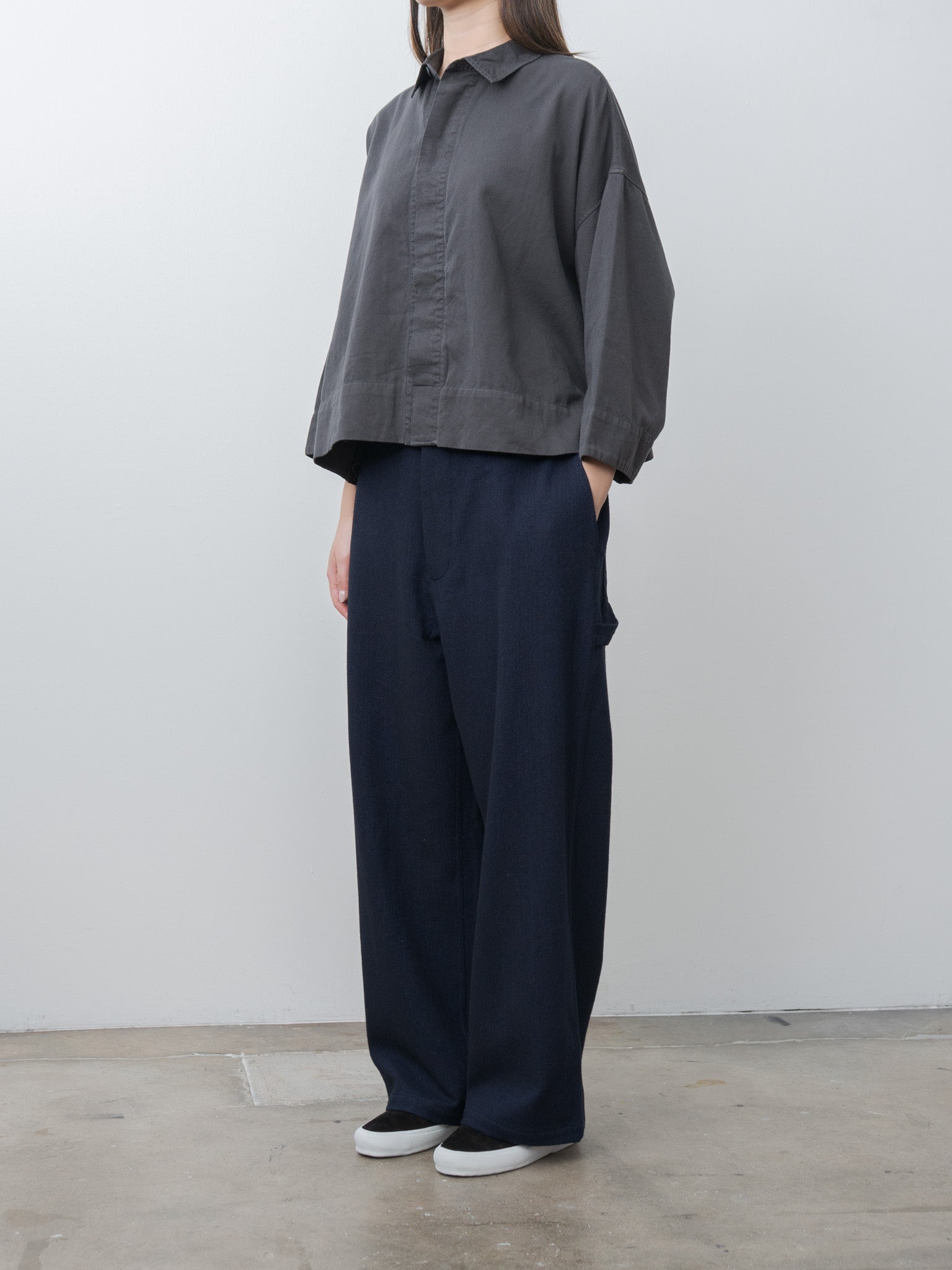 Namu Shop - Veritecoeur Soft Twill Shirt - Sumikuro