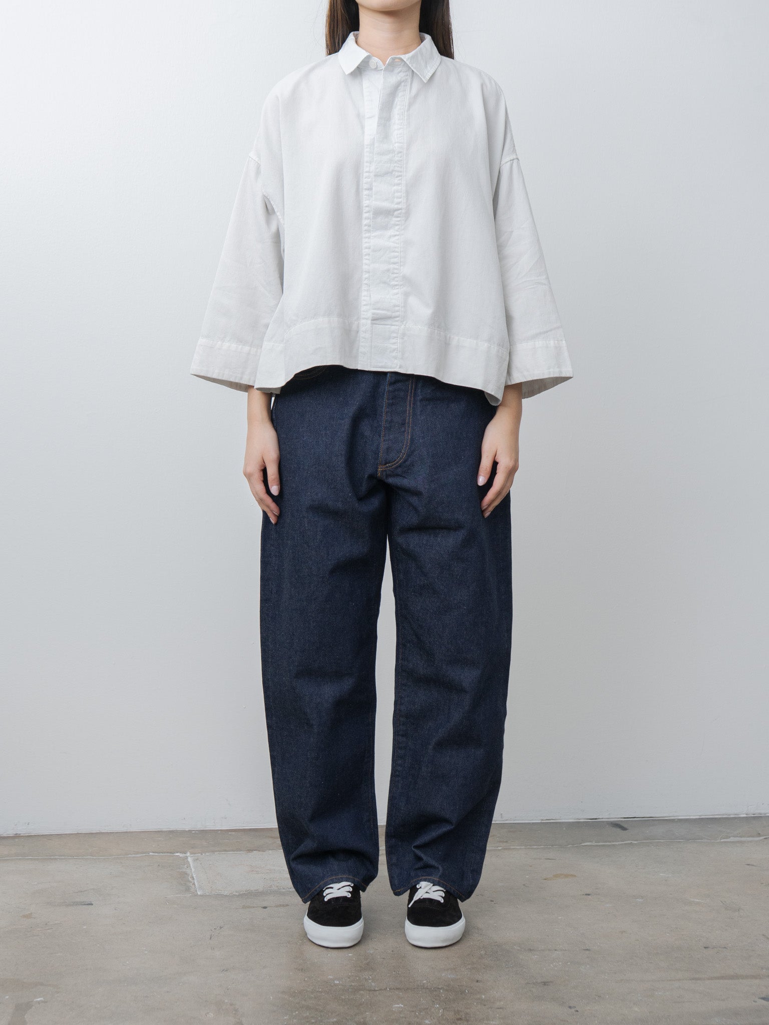 Namu Shop - Veritecoeur Soft Twill Shirt - Ice Gray