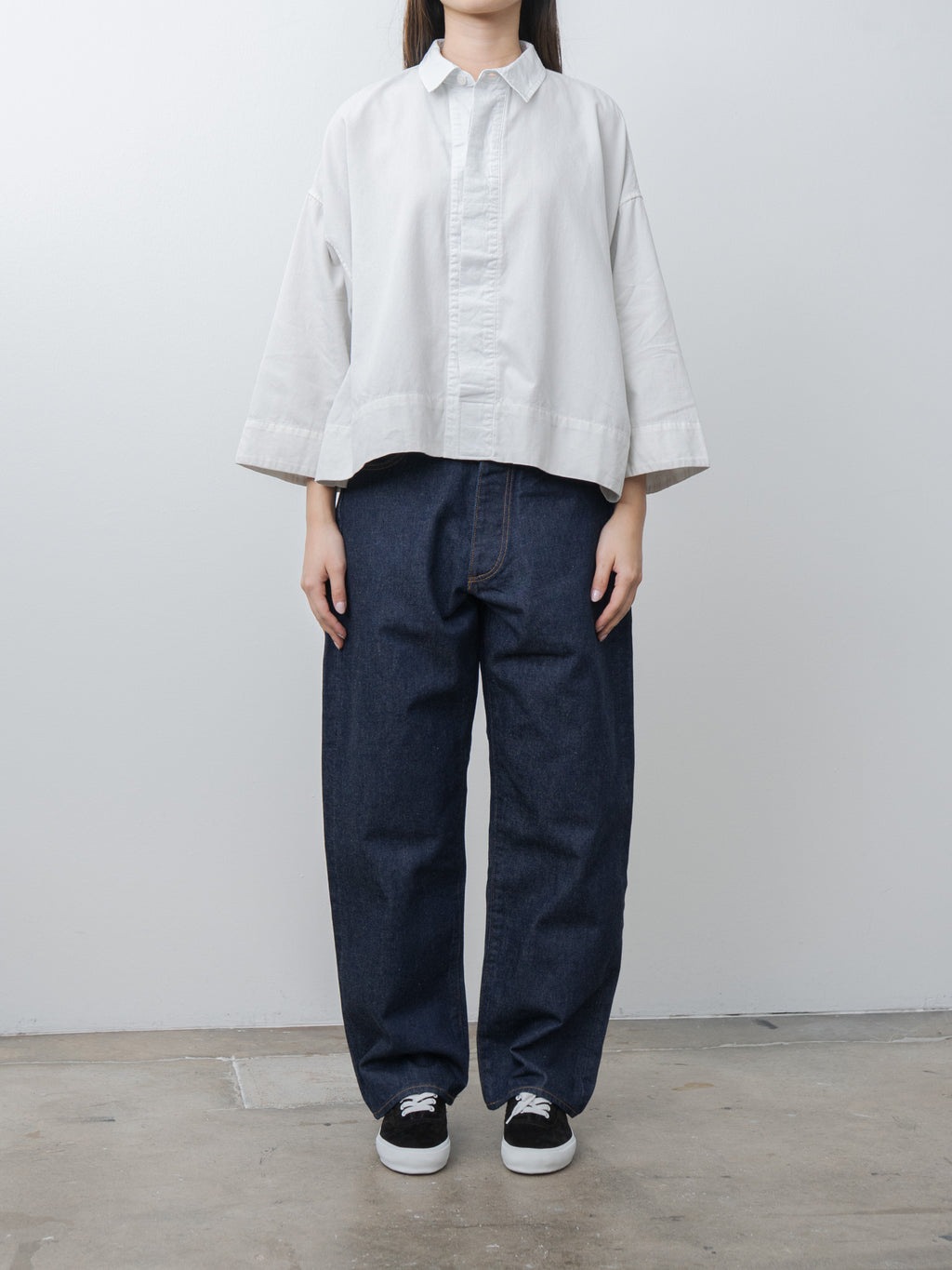 Namu Shop - Veritecoeur Soft Twill Shirt - Ice Gray