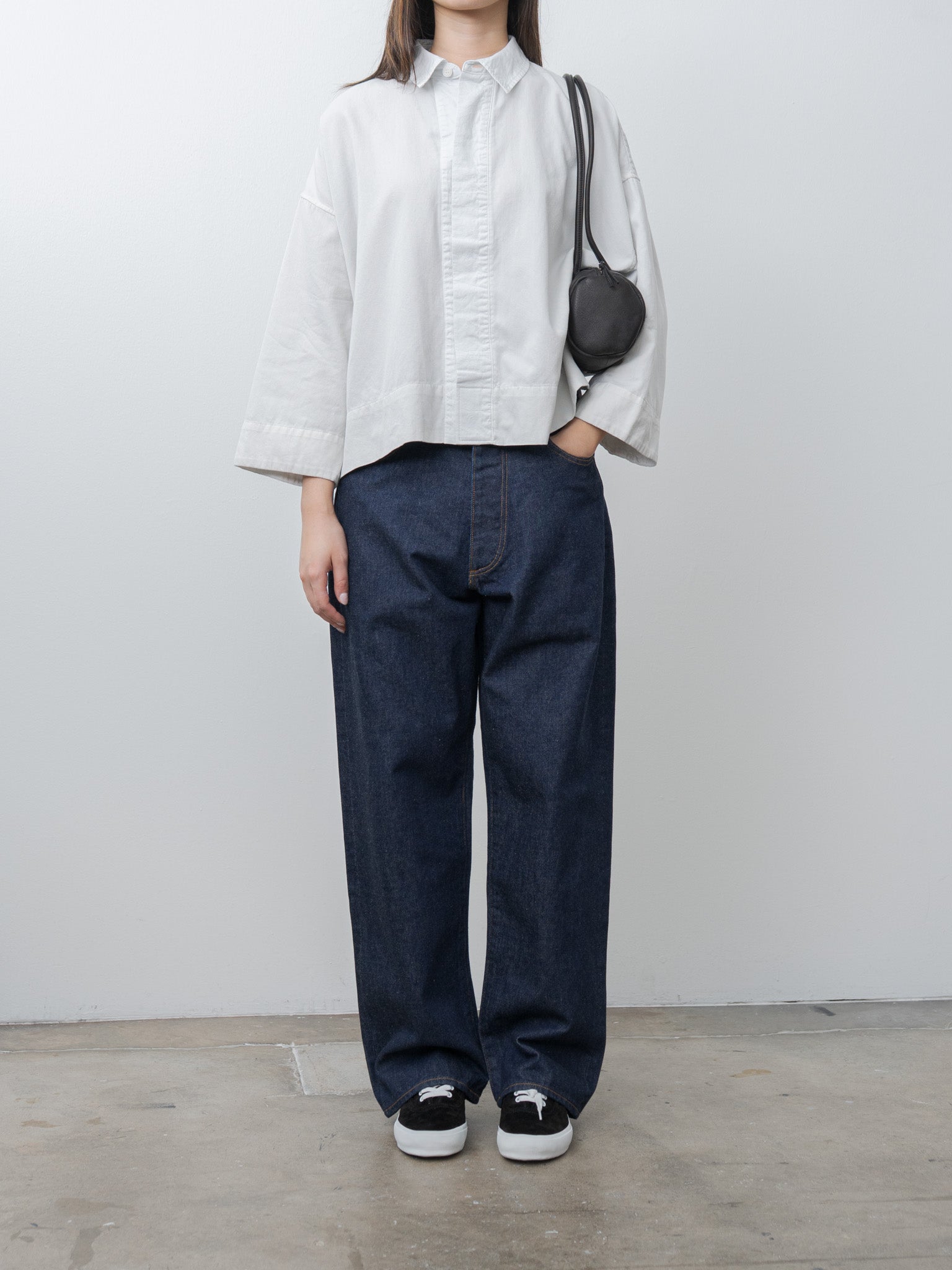 Namu Shop - Veritecoeur Soft Twill Shirt - Ice Gray
