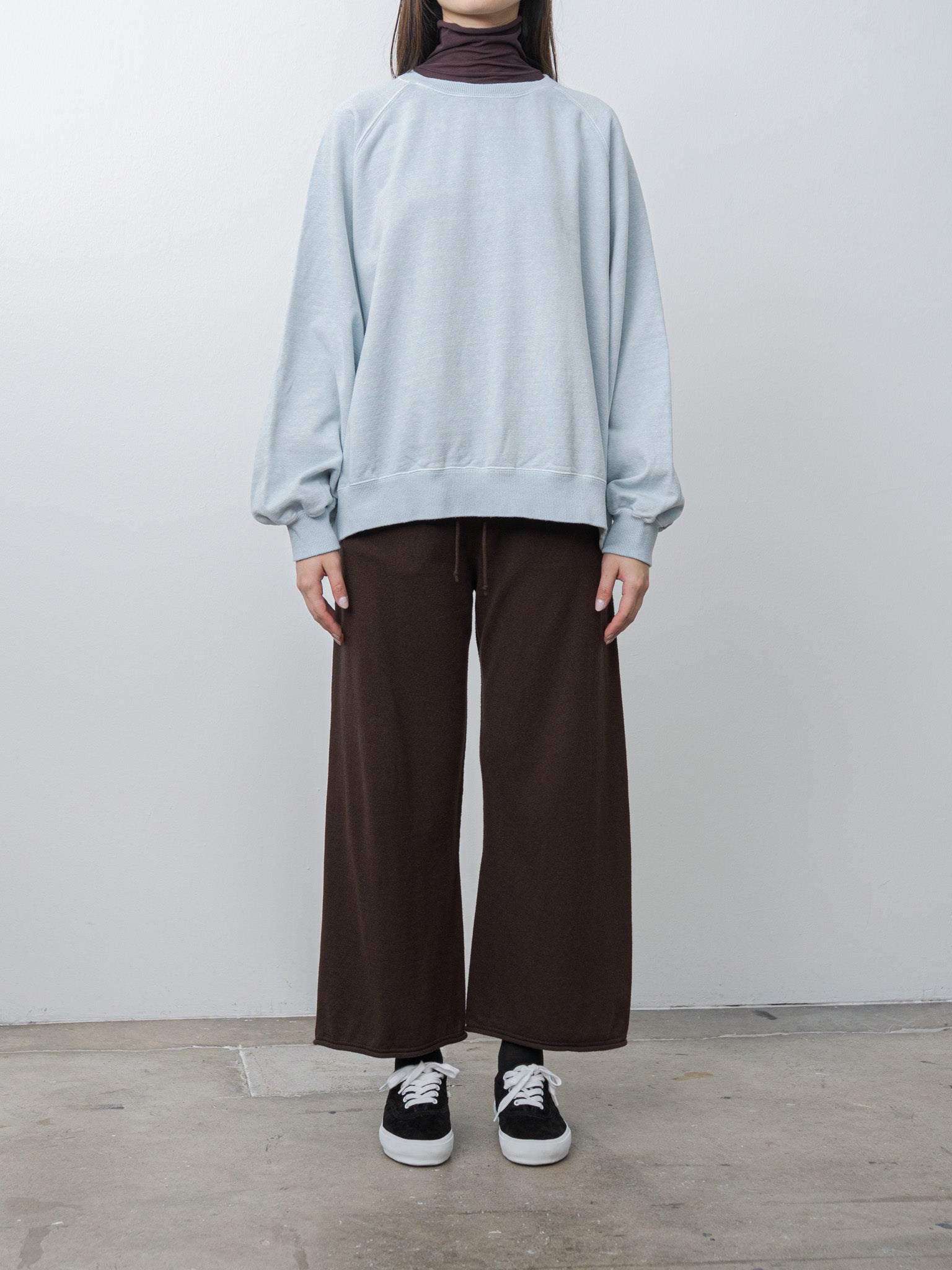 Namu Shop - Veritecoeur Pigment Dye Sweat L/S - Blue