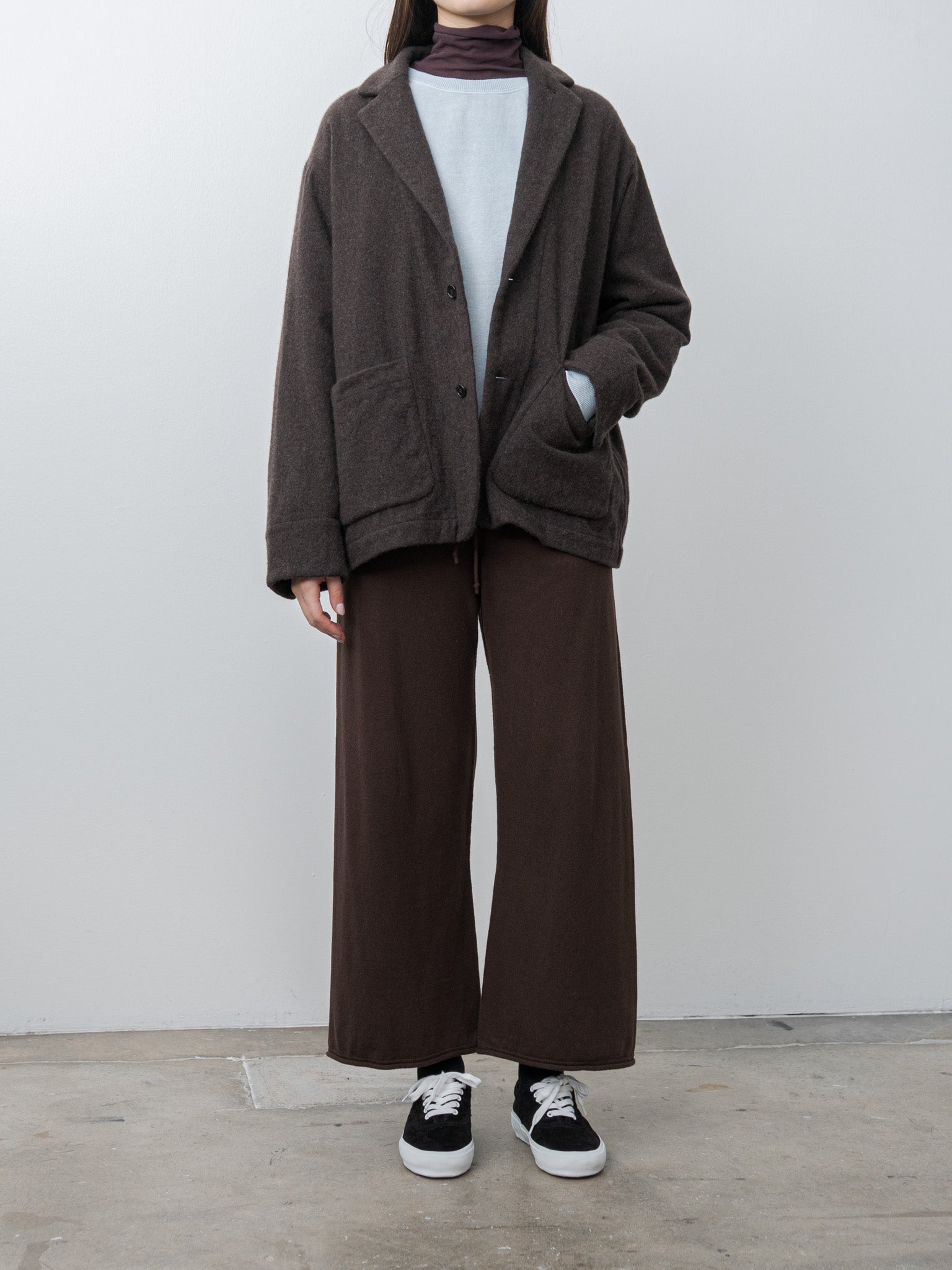 Namu Shop - Veritecoeur Wool Tailored Jacket - Brown