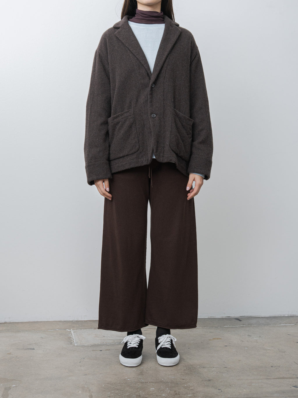 Namu Shop - Veritecoeur Wool Tailored Jacket - Brown