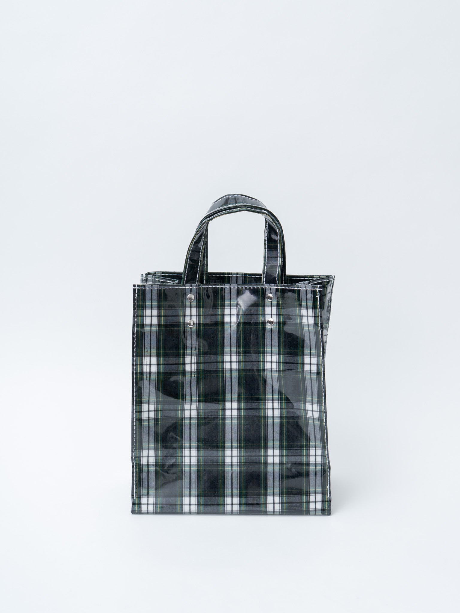 Namu Shop - Tembea Paper Tote Small - Check Dress-Gordon