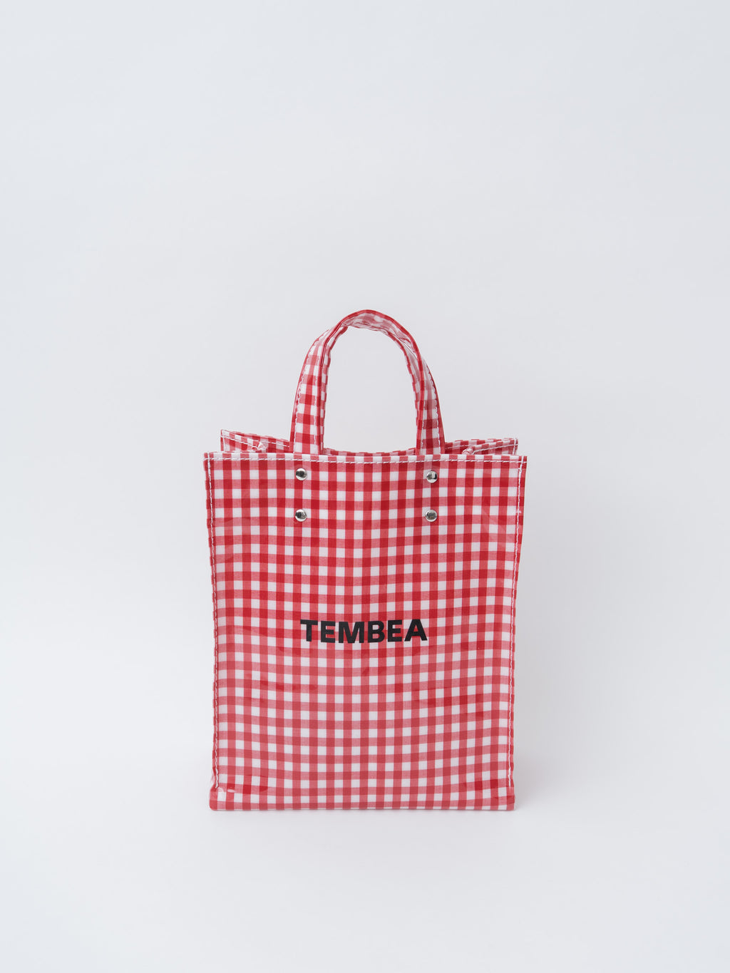 Namu Shop - Tembea Paper Tote Small - Gingham Red