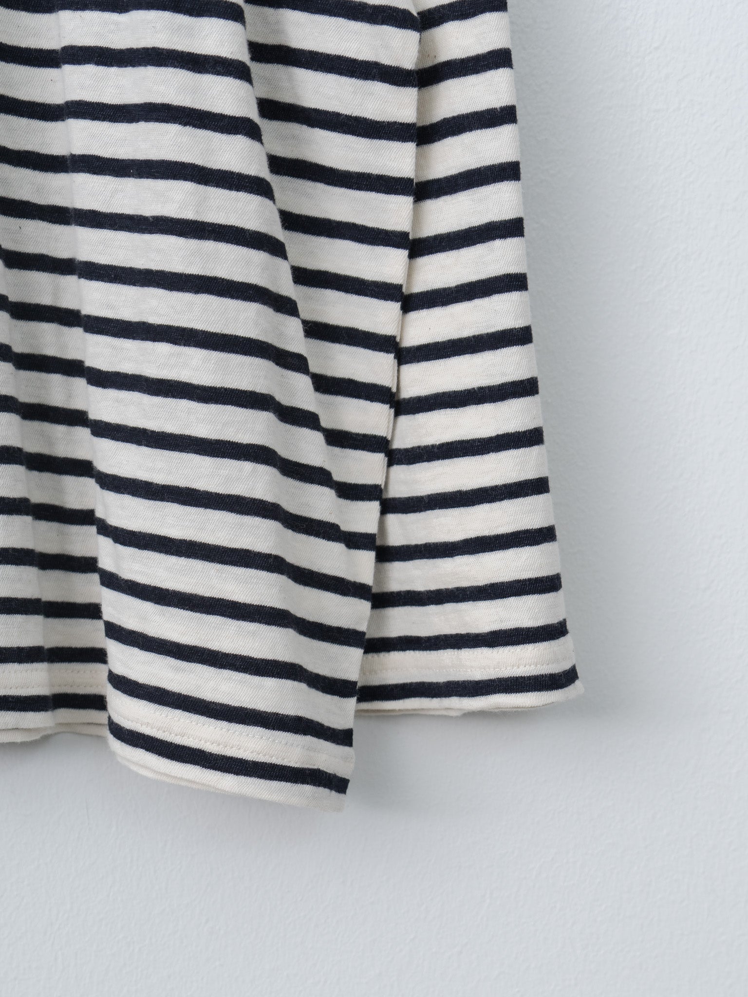 Namu Shop - Ichi Antiquites Stripe Pullover Tee - White/Navy
