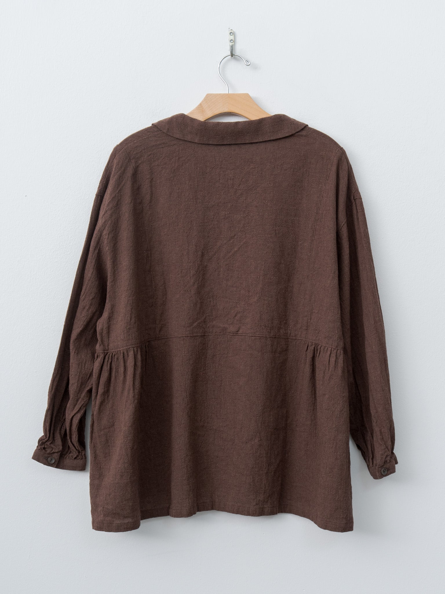 Namu Shop - Ichi Antiquites Houndstooth Shirt - Brown