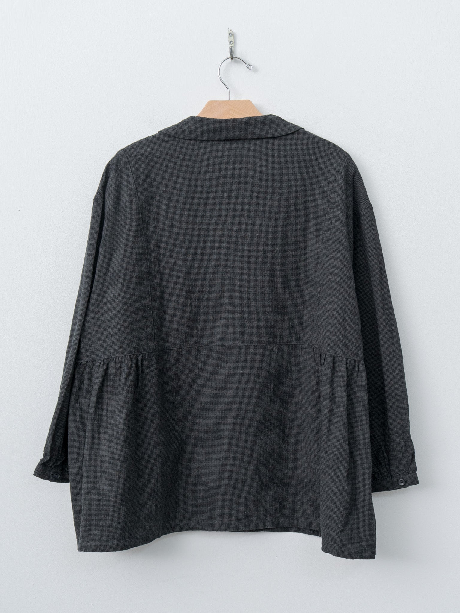 Namu Shop - Ichi Antiquites Houndstooth Shirt - Charcoal