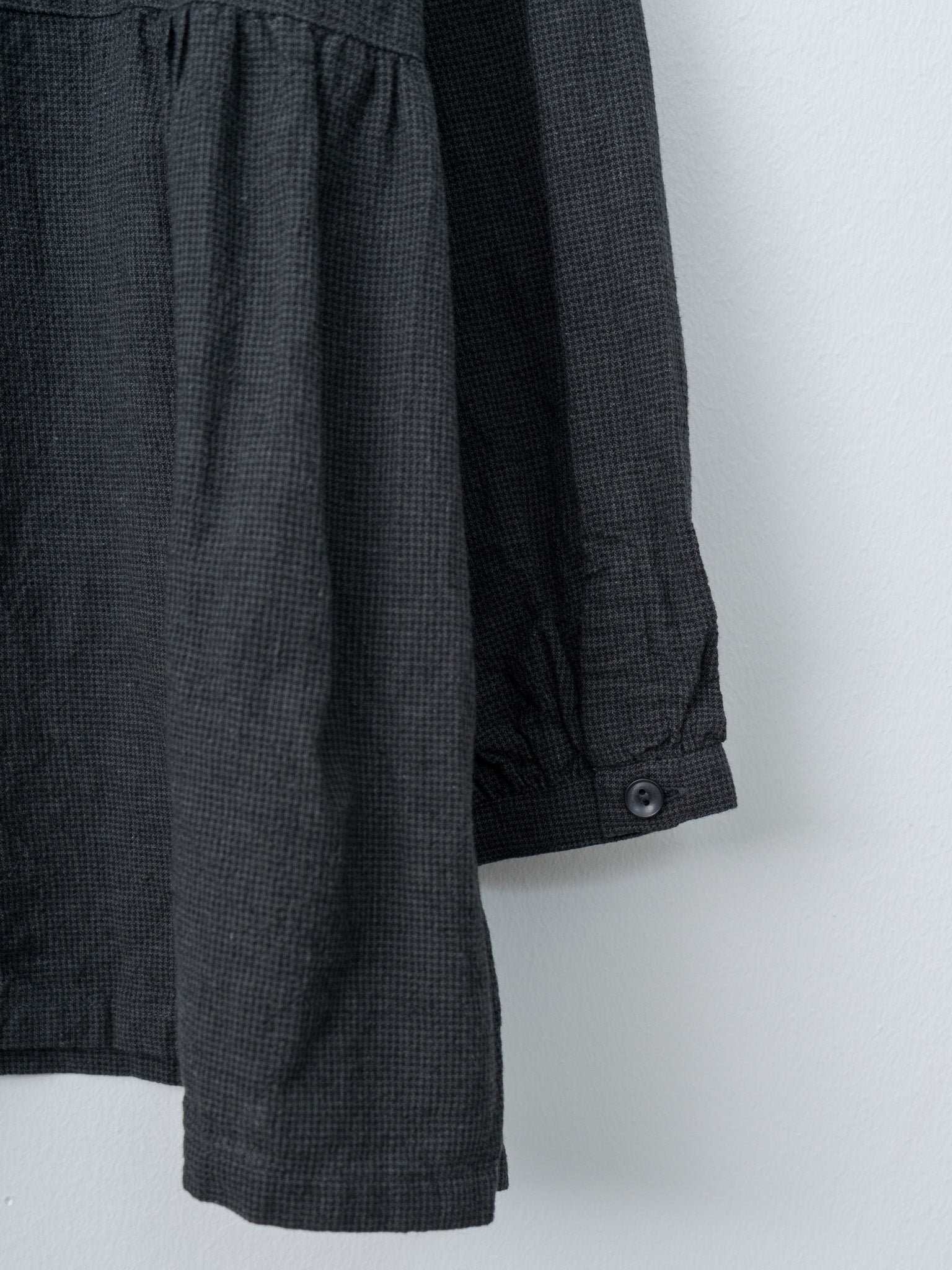 Namu Shop - Ichi Antiquites Houndstooth Shirt - Charcoal