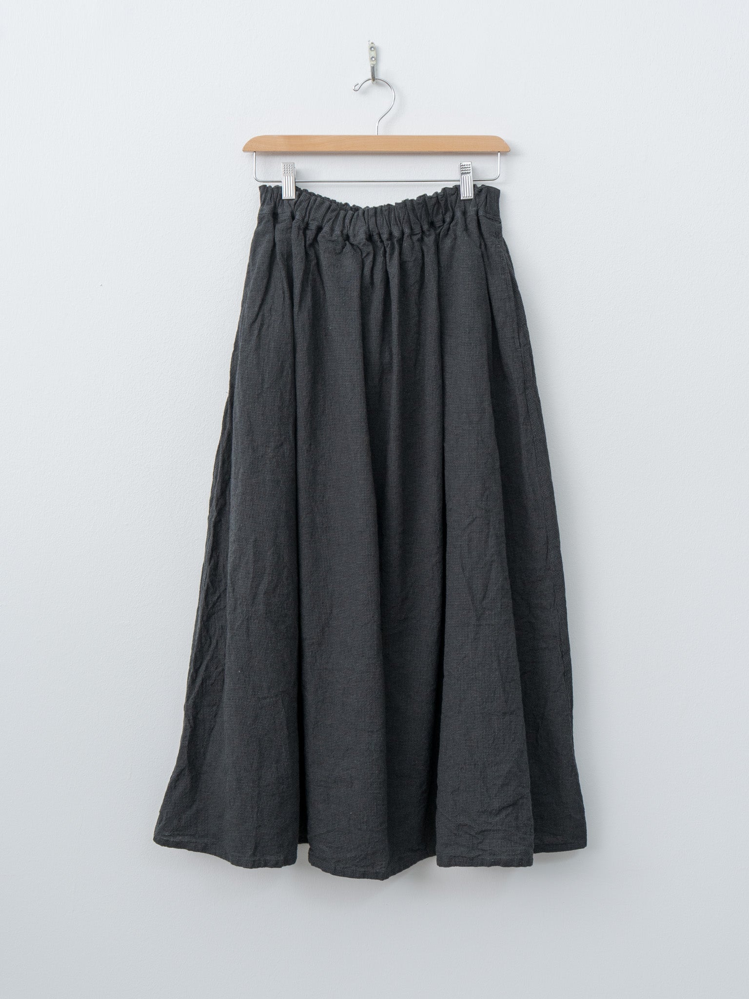 Namu Shop - Ichi Antiquites Houndstooth Skirt - Charcoal