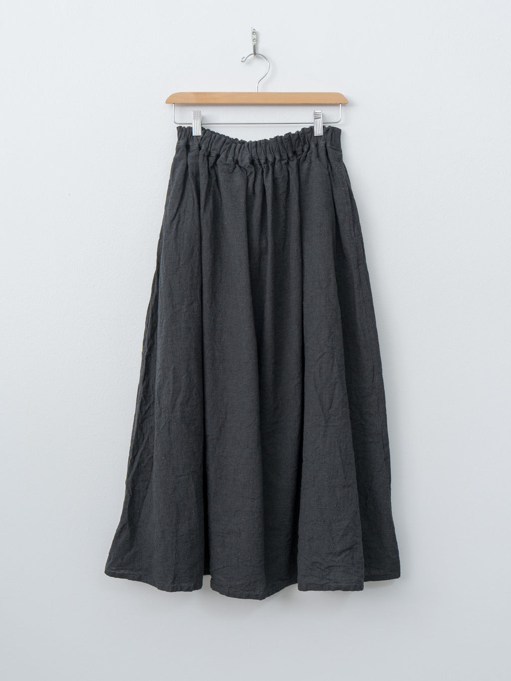 Namu Shop - Ichi Antiquites Houndstooth Skirt - Charcoal